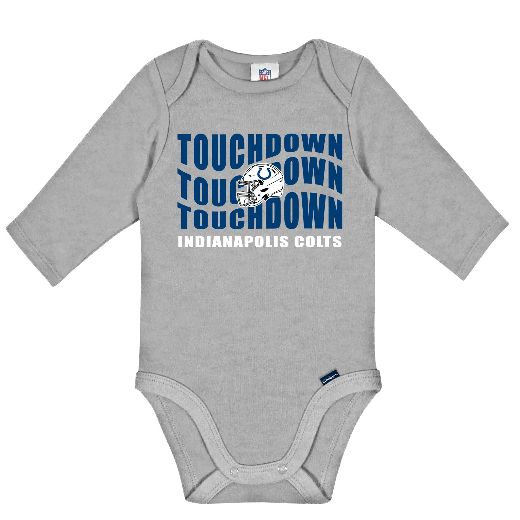 2-Pack Baby Boys Indianapolis Colts Long Sleeve Bodysuit Set - Image 2