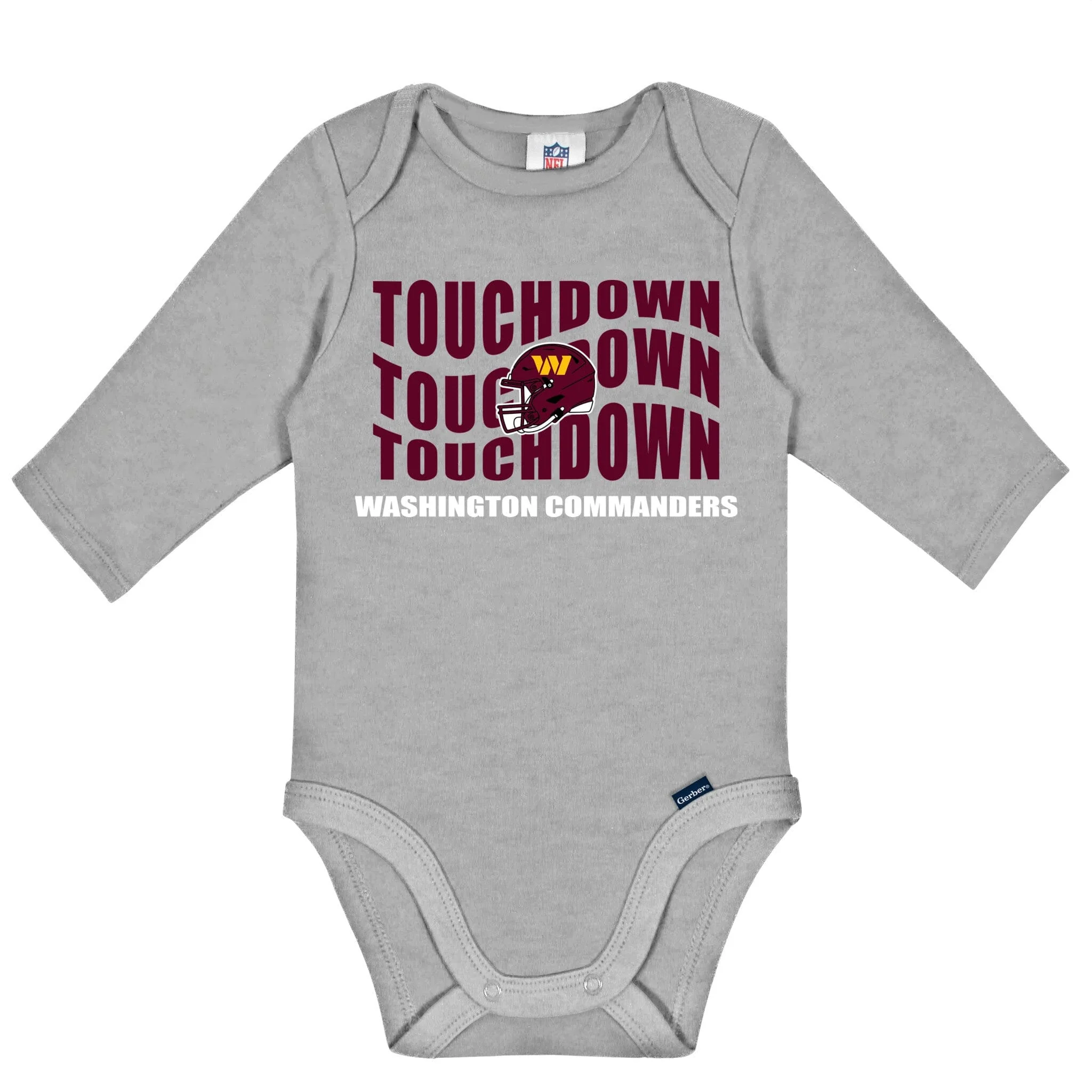 2-Pack Baby Boys Commanders Long Sleeve Bodysuit Set - Image 2