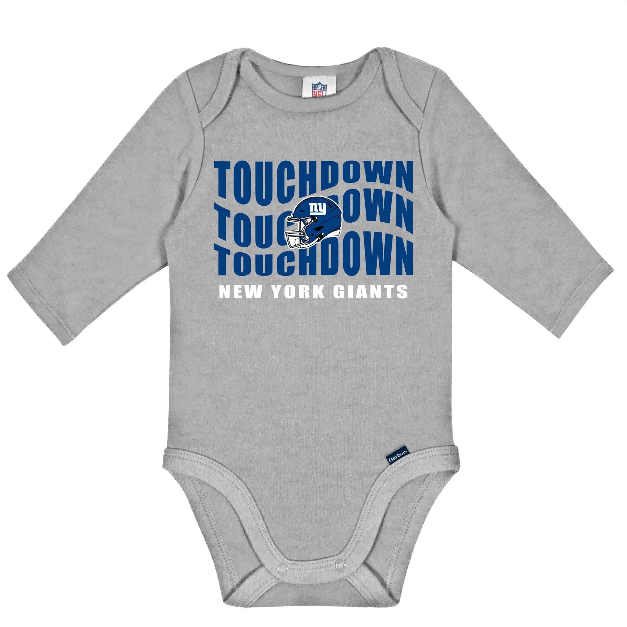 2-Pack Baby Boys New York Giants Long Sleeve Bodysuit Set - Image 2