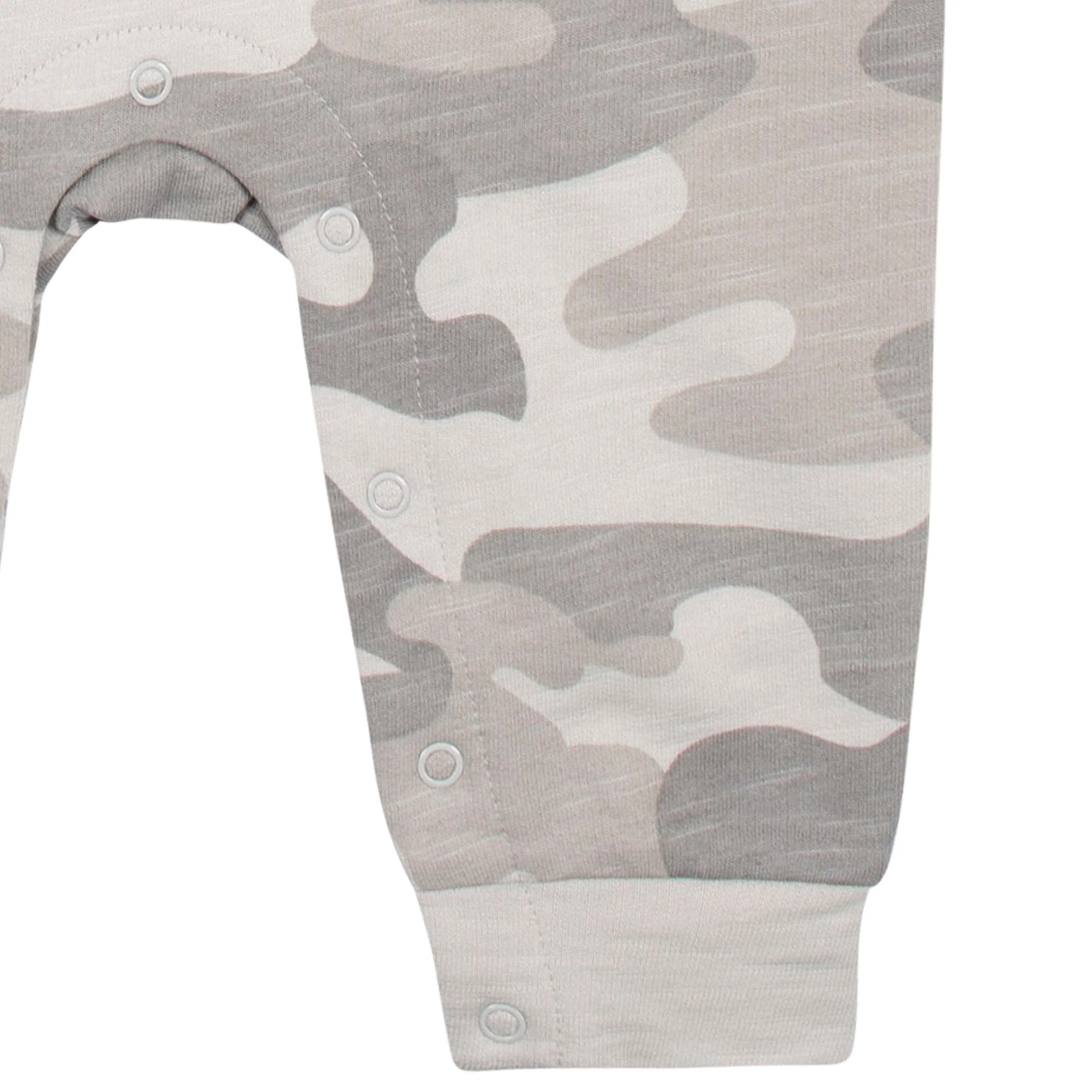 2-Pack Baby Boys Gray Camo & Yellow Raglan Sleeve Romper, 0-3M - Image 4