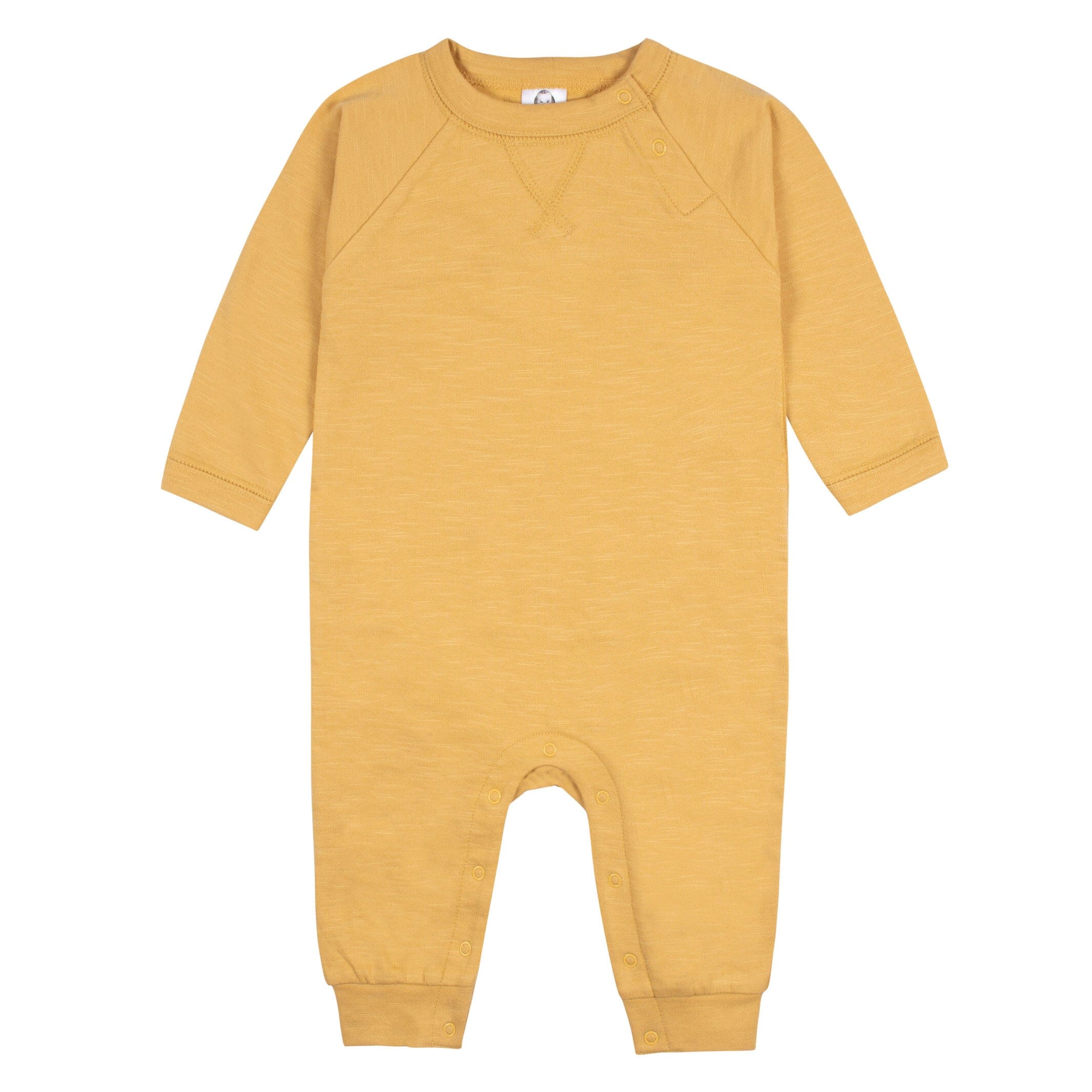 2-Pack Baby Boys Gray Camo & Yellow Raglan Sleeve Romper, 0-3M - Image 5
