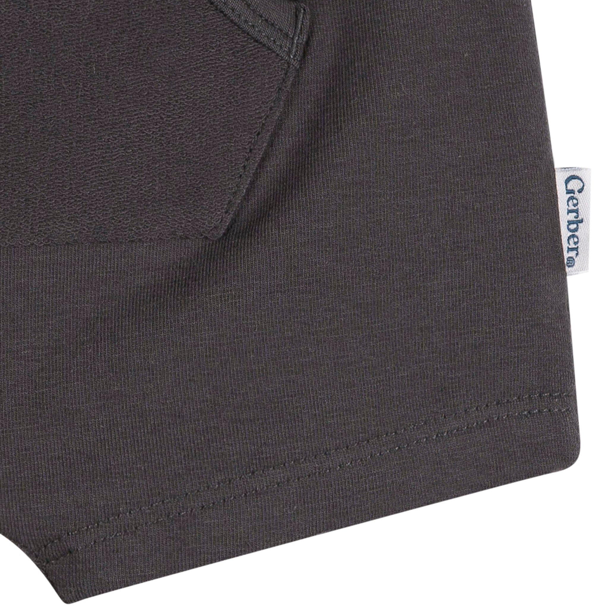 2-Pack Baby Boys Gray Shorts - Image 5
