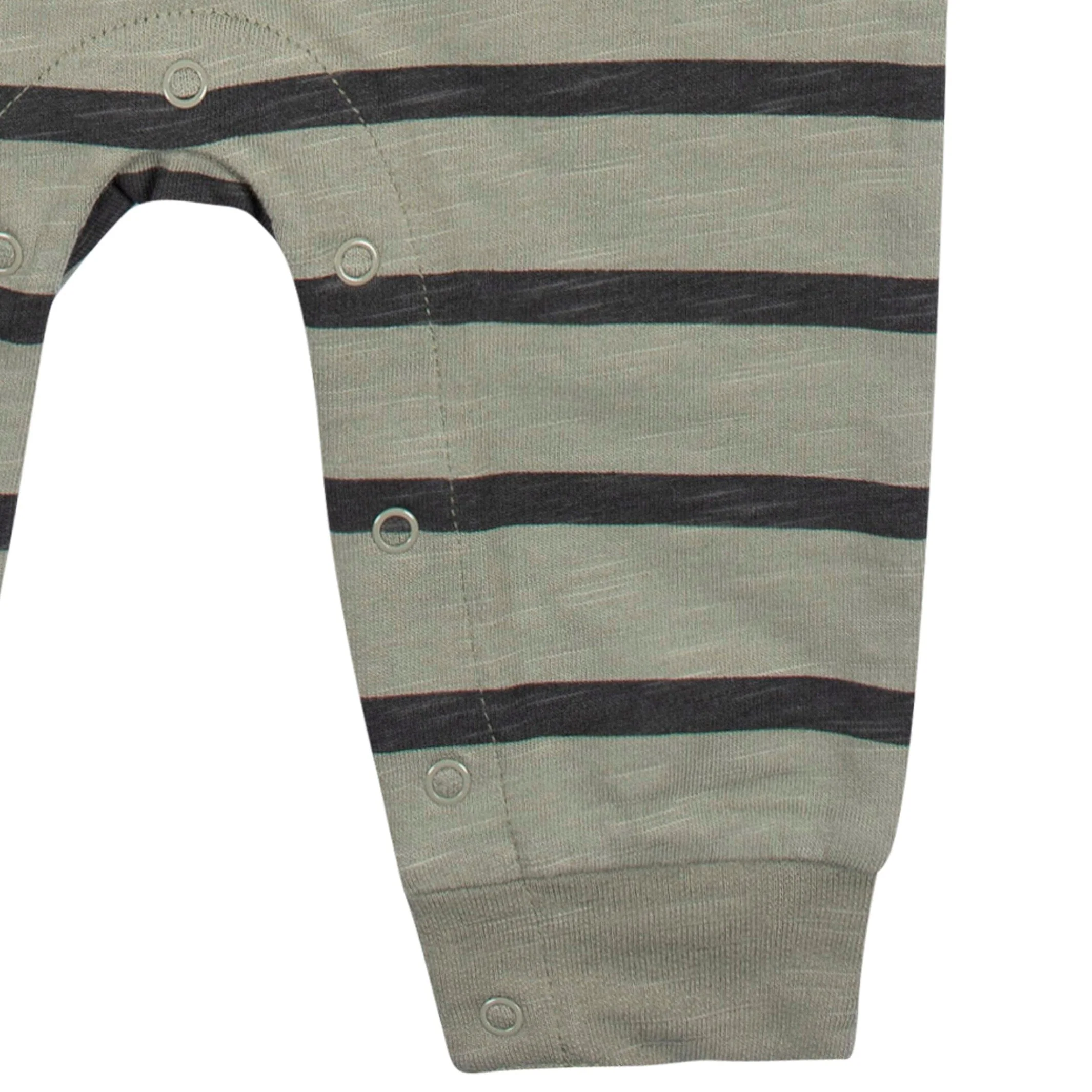 2-Pack Baby Boys Green Camo & Striped Raglan Sleeve Romper, 0-3M - Image 8