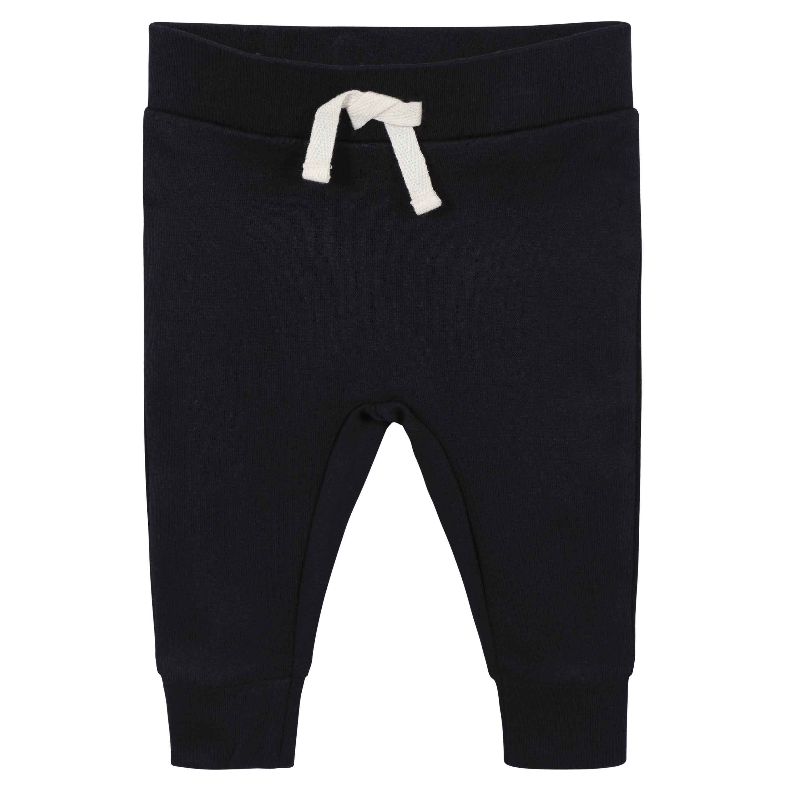 2-Pack Baby Boys Comfy Stretch Blue & Black Pants - Image 4