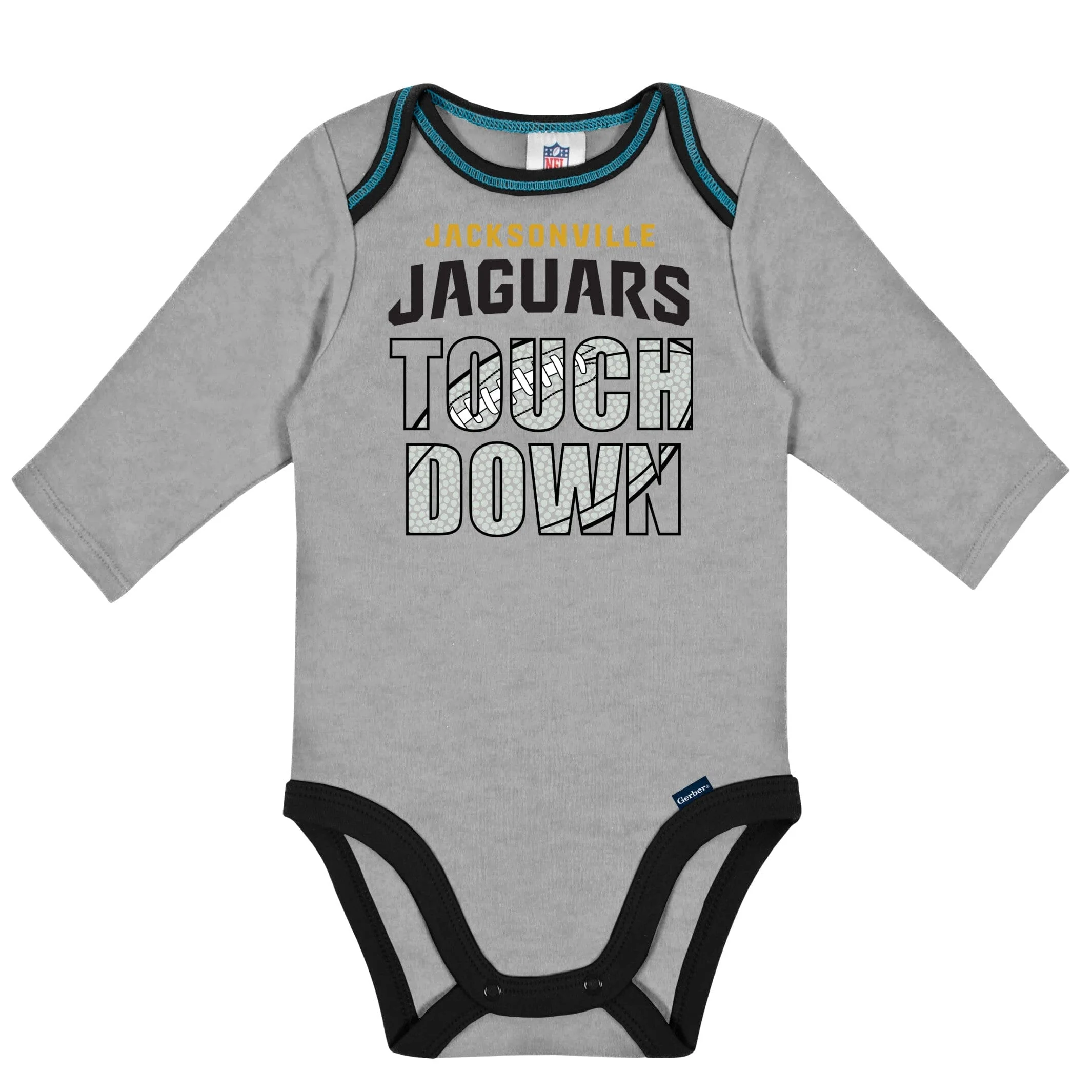 2-Pack Baby Boys Jaguars Long Sleeve Bodysuits - Image 2