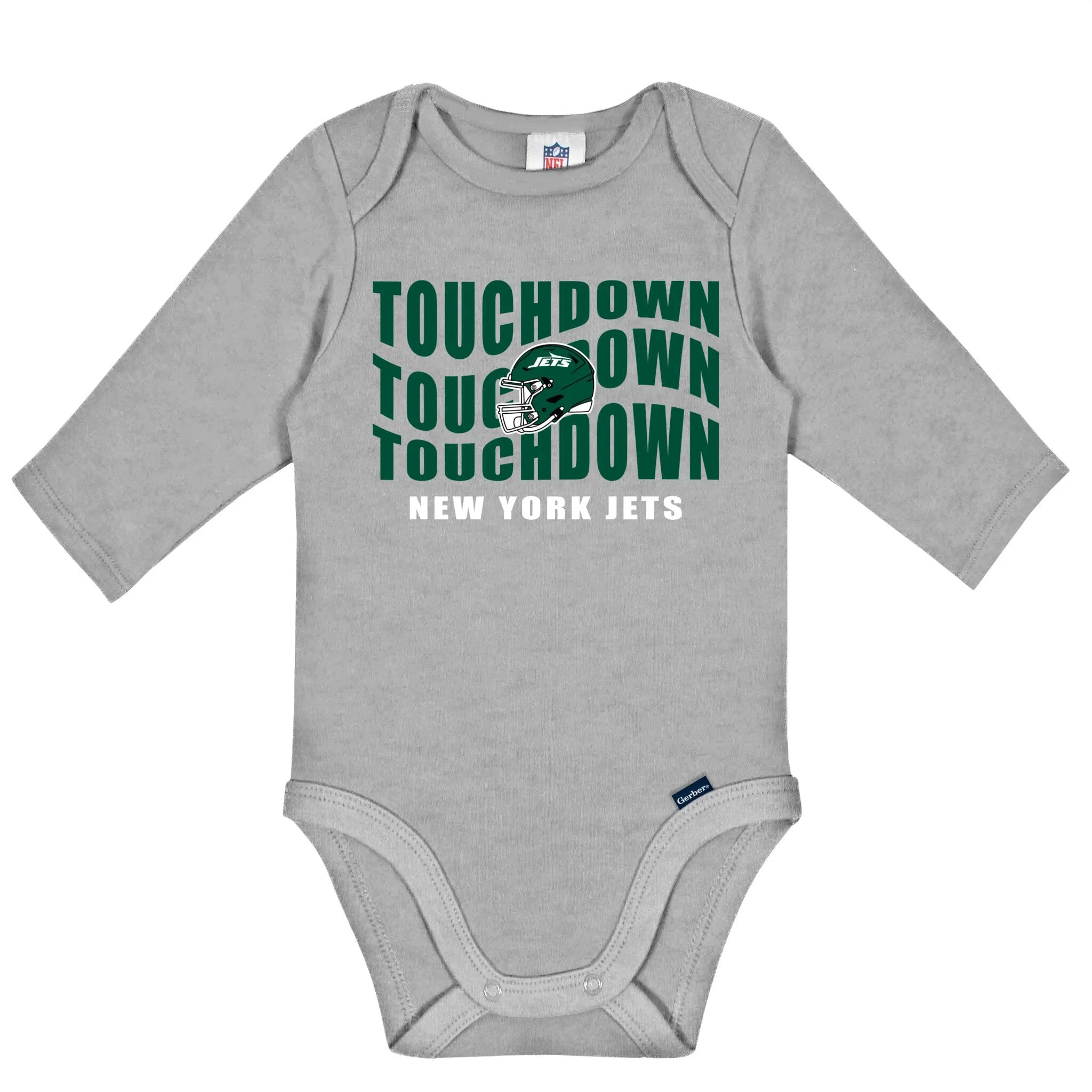 2-Pack Baby Boys New York Jets Long Sleeve Bodysuit Set - Image 2