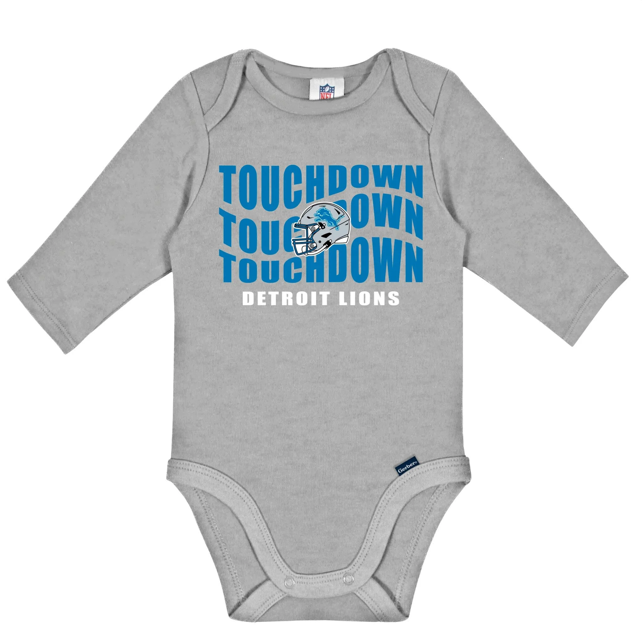 2-Pack Baby Boys Detroit Lions Long Sleeve Bodysuits - Image 2