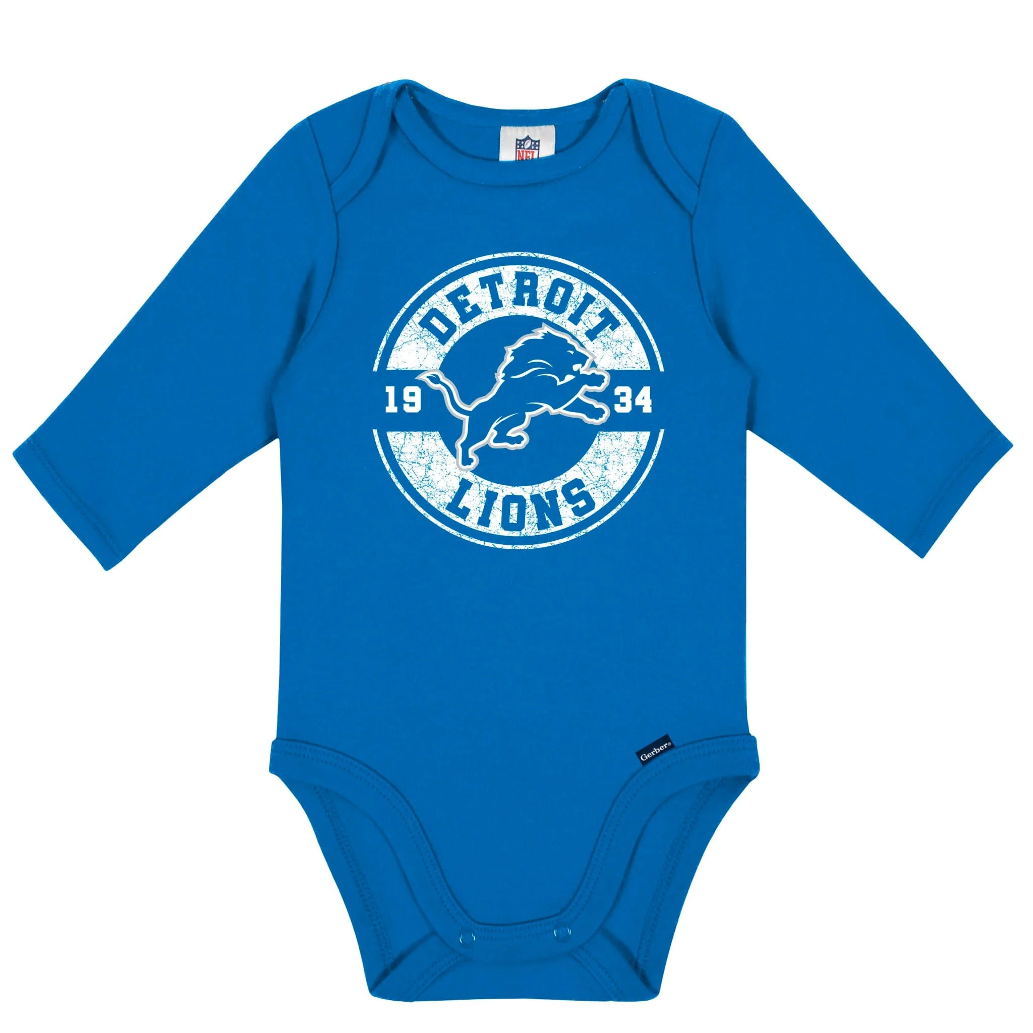 2-Pack Baby Boys Detroit Lions Long Sleeve Bodysuits - Image 3