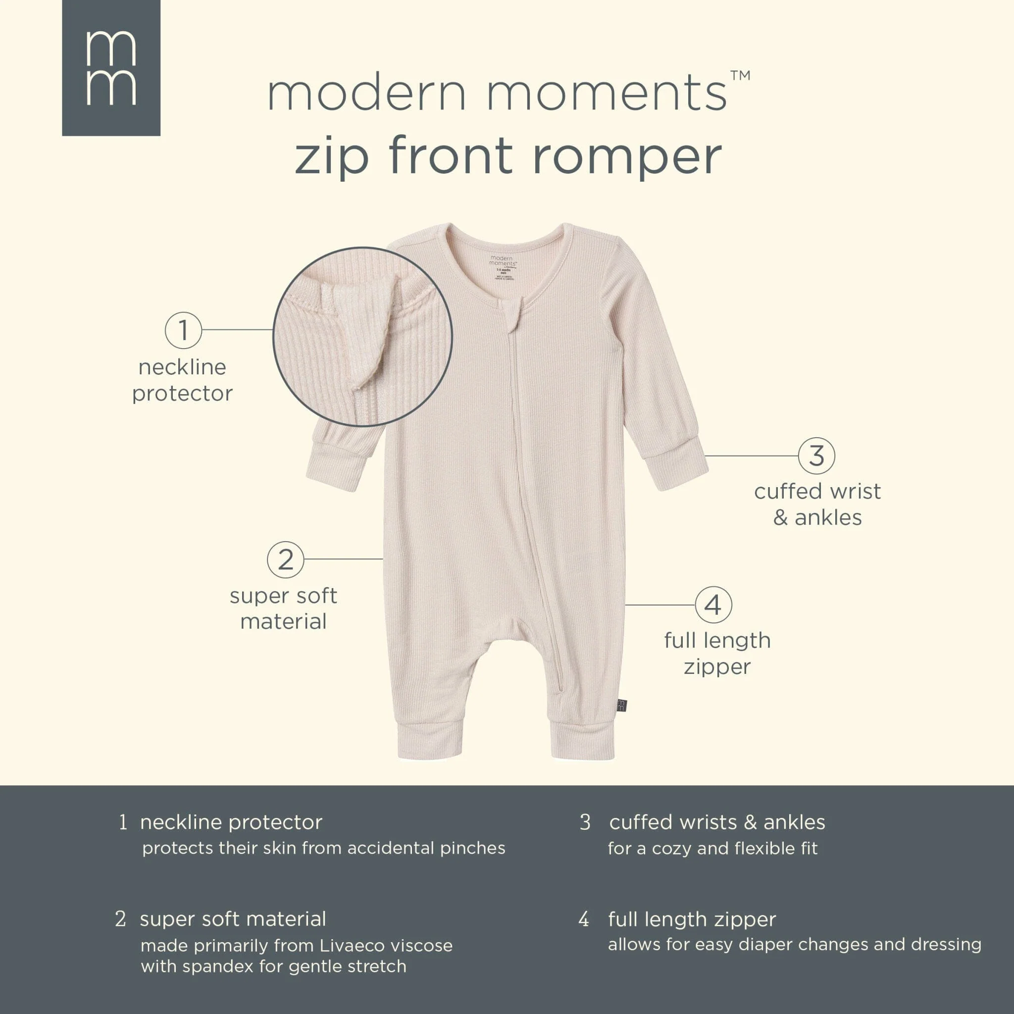 2-Pack Baby Boys Teal Fishing Zip Front Viscose Rompers - Image 8