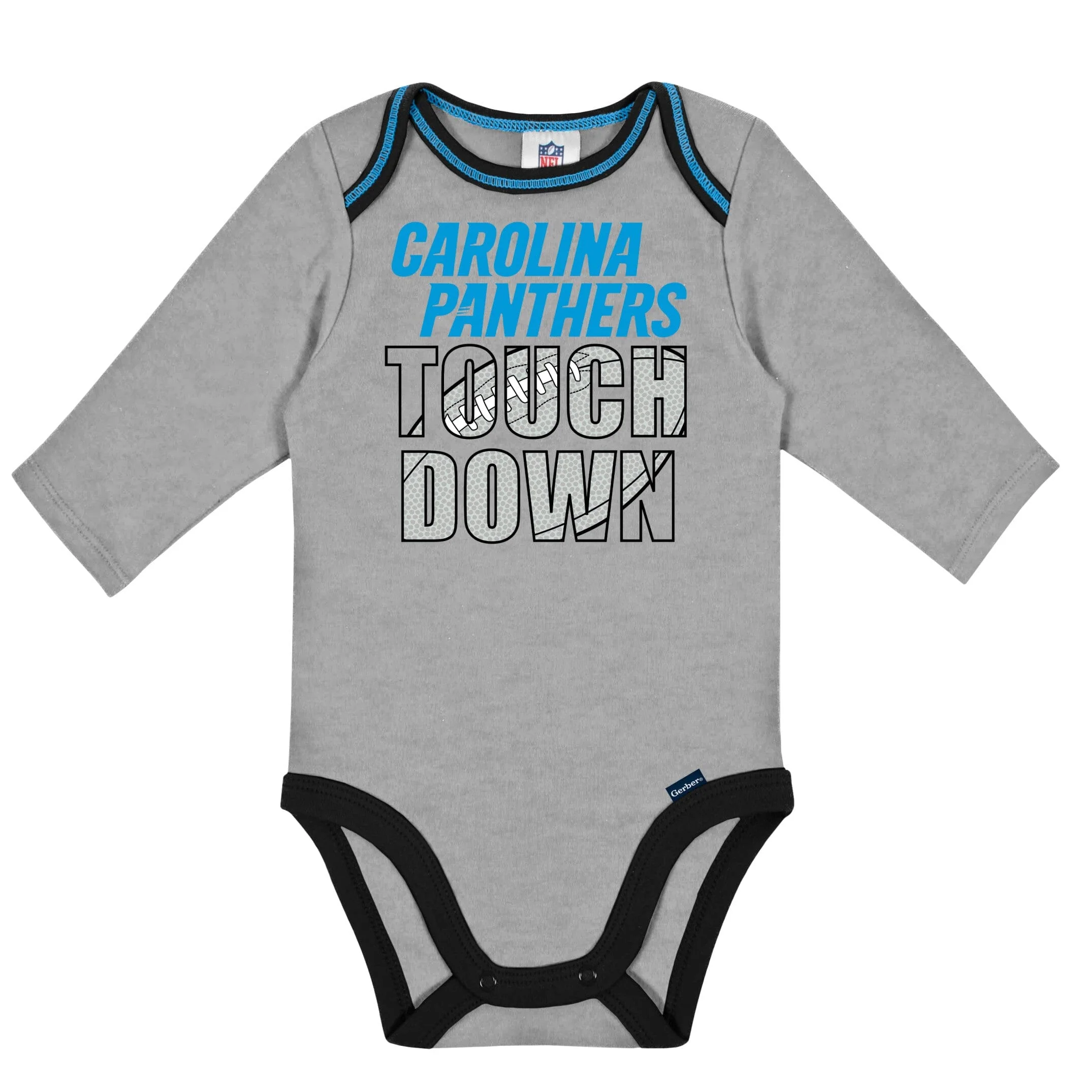 2-Pack Baby Boys Panthers Long Sleeve Bodysuits - Image 2