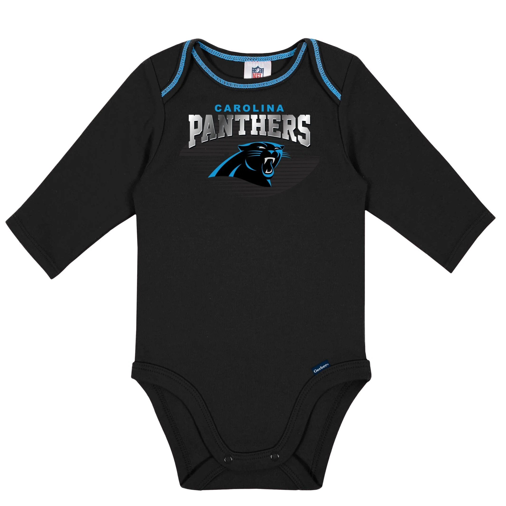 2-Pack Baby Boys Panthers Long Sleeve Bodysuits - Image 3