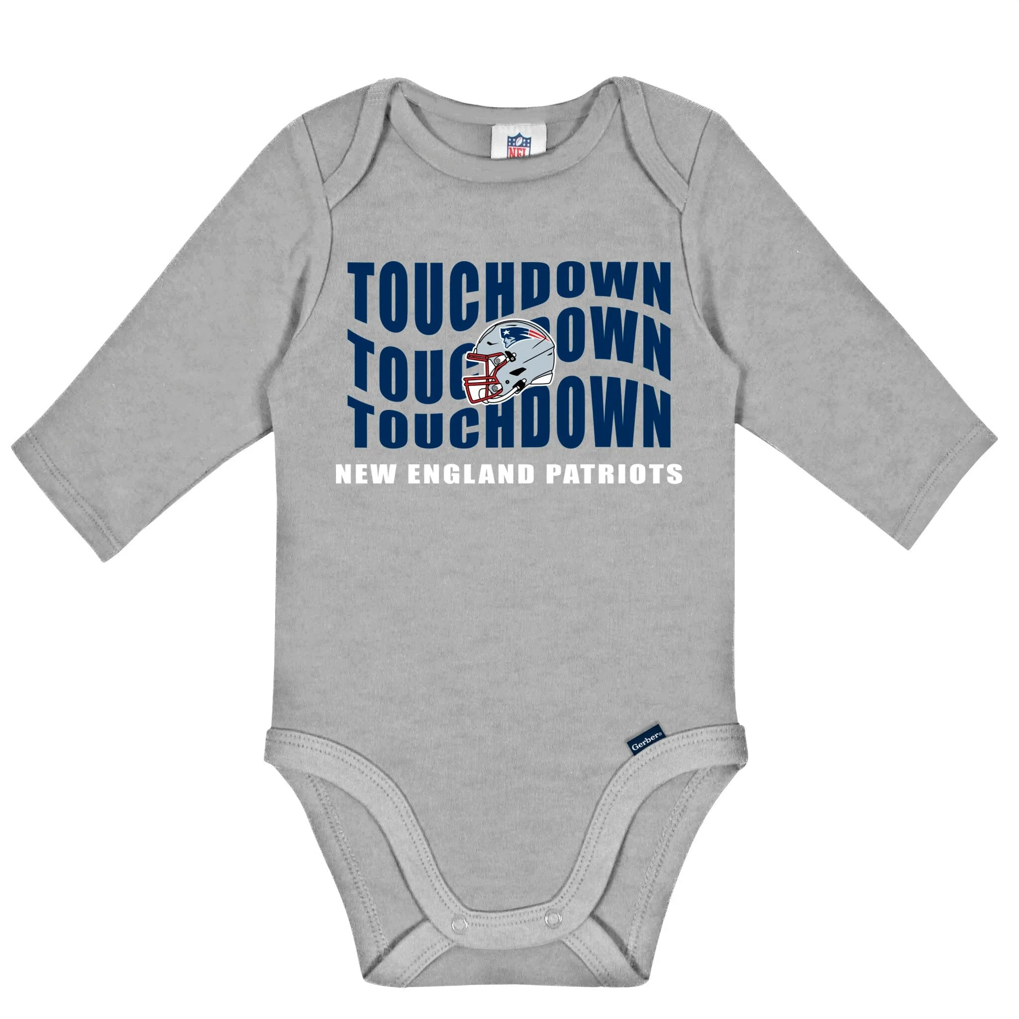 2-Pack Baby Boys New England Patriots Long Sleeve Bodysuits - Image 2