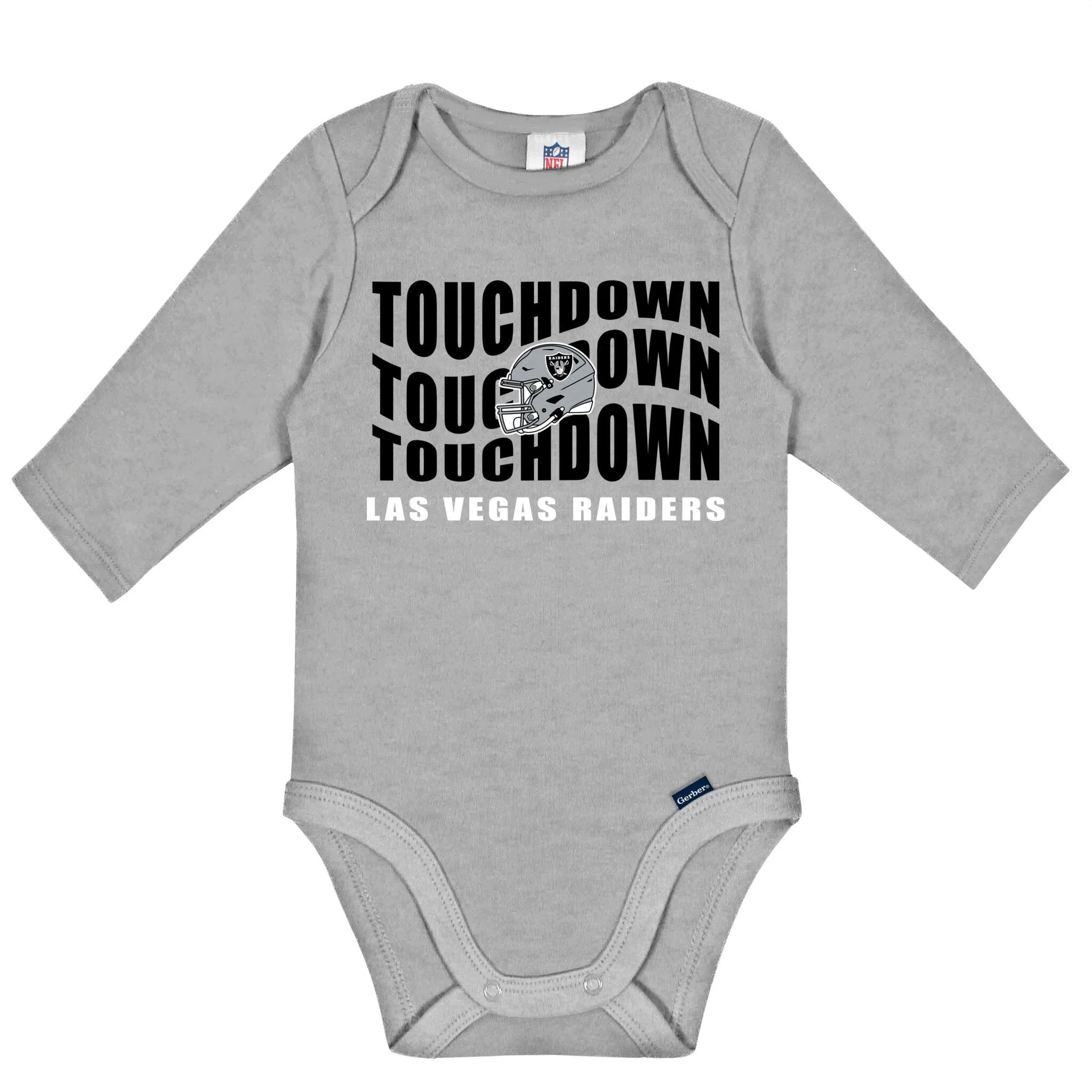 2-Pack Baby Boys Las Vegas Raiders Long Sleeve Bodysuits - Image 2