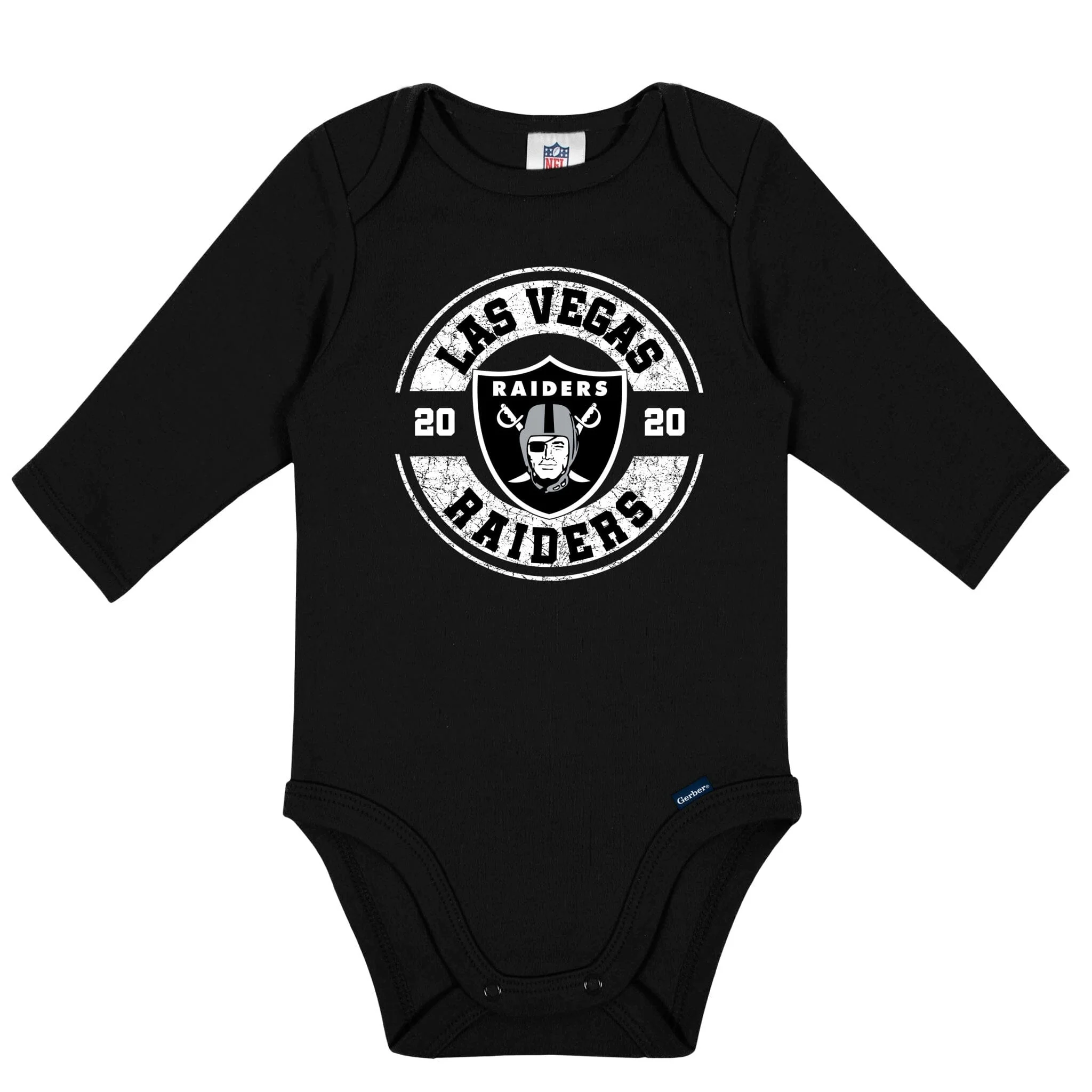 2-Pack Baby Boys Las Vegas Raiders Long Sleeve Bodysuits - Image 3