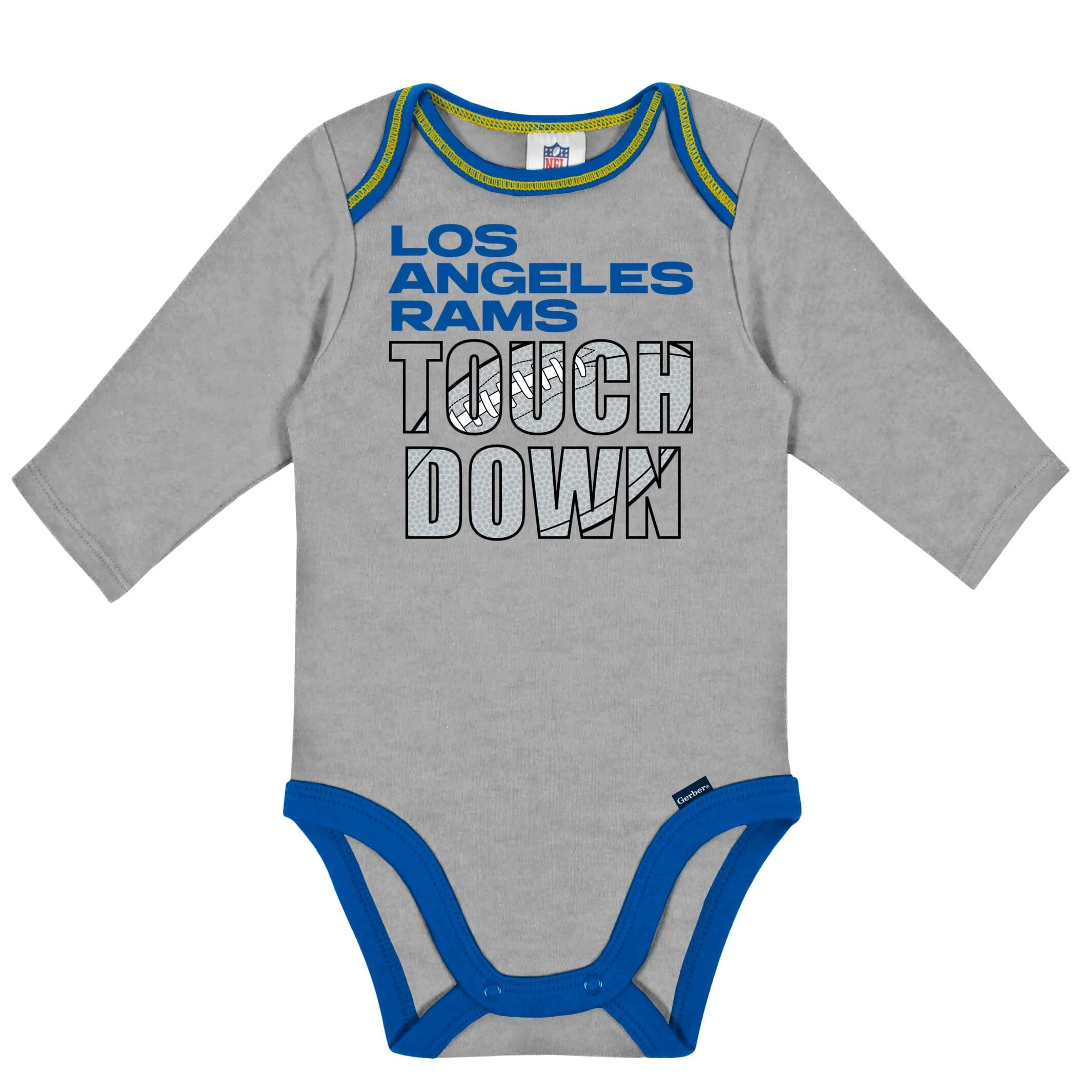 2-Pack Baby Boys Rams Long Sleeve Bodysuits - Image 3