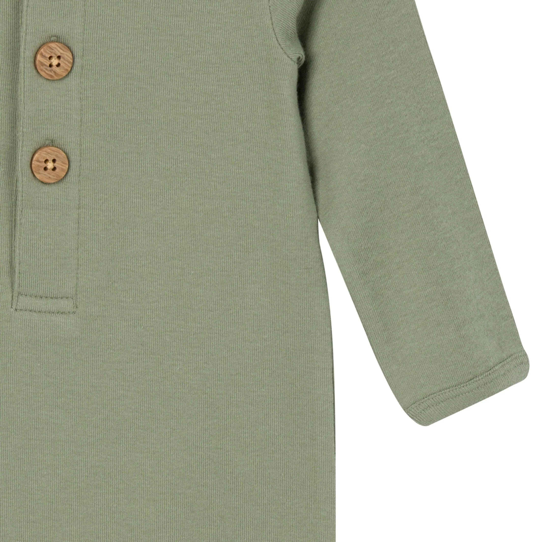 2-Pack Baby Boys Rust & Olive Rompers - Image 4
