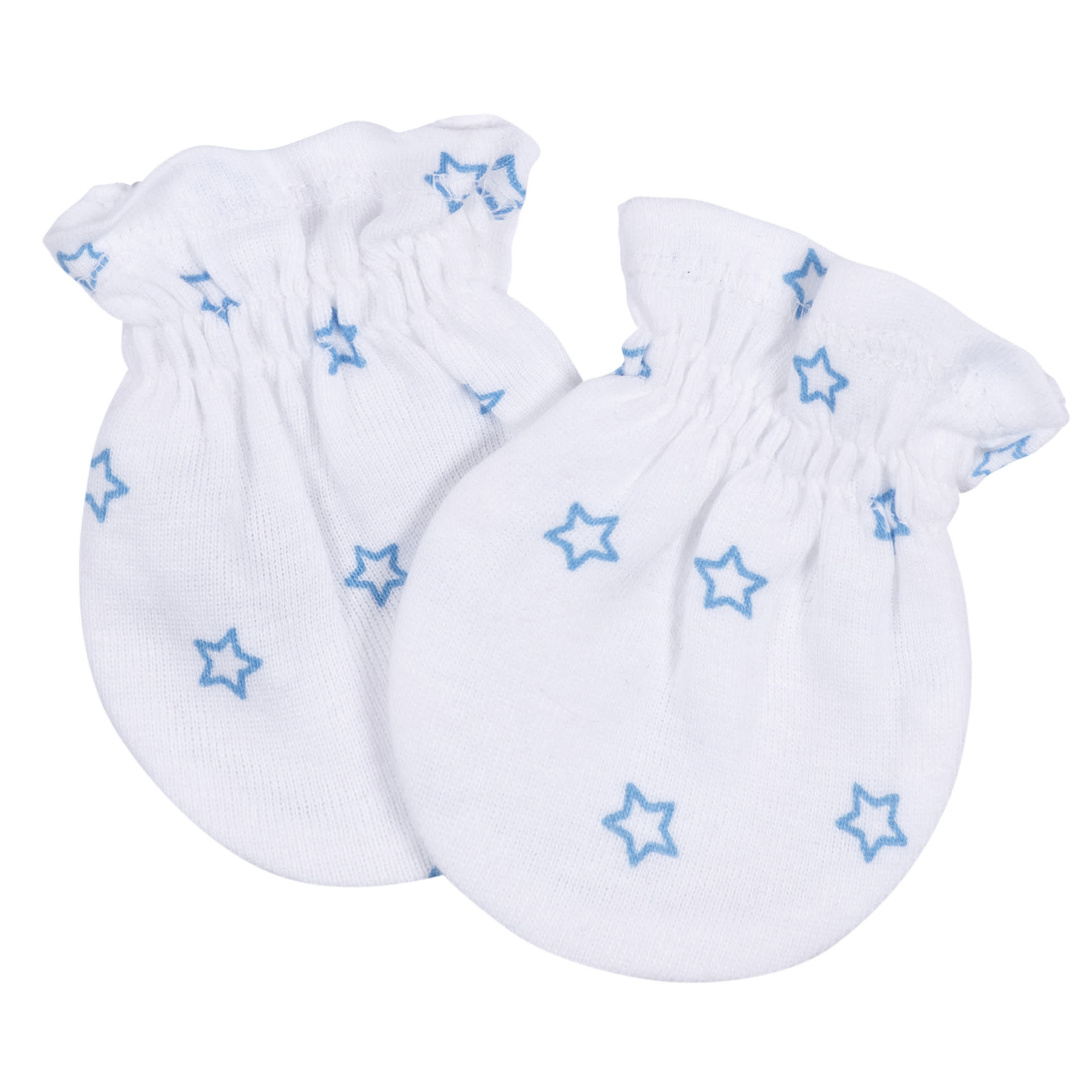 2-Pack Baby Boys Boy Stars No Scratch Mittens - Image 2