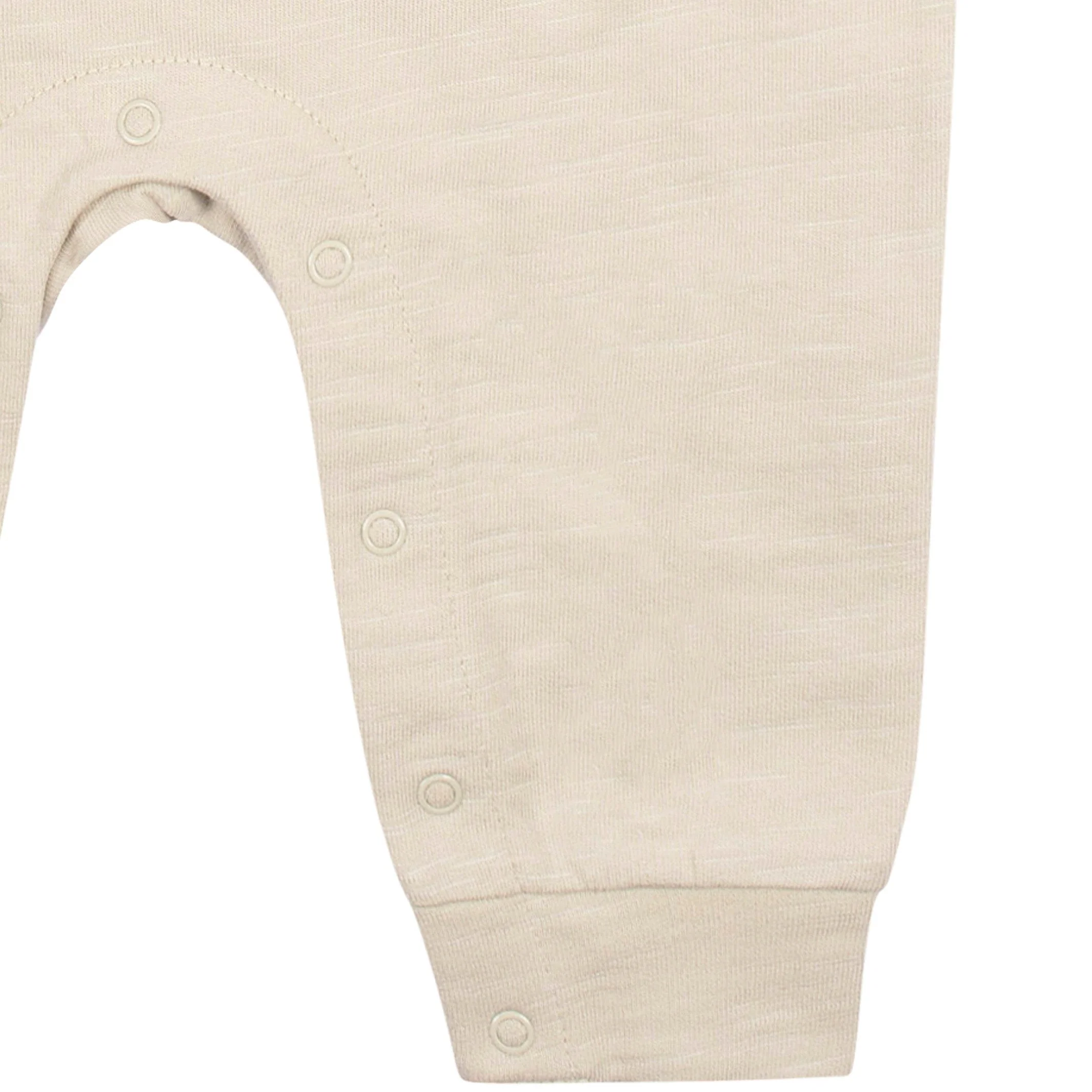 2-Pack Baby Boys Tan & Dark Gray Raglan Sleeve Romper - Image 5