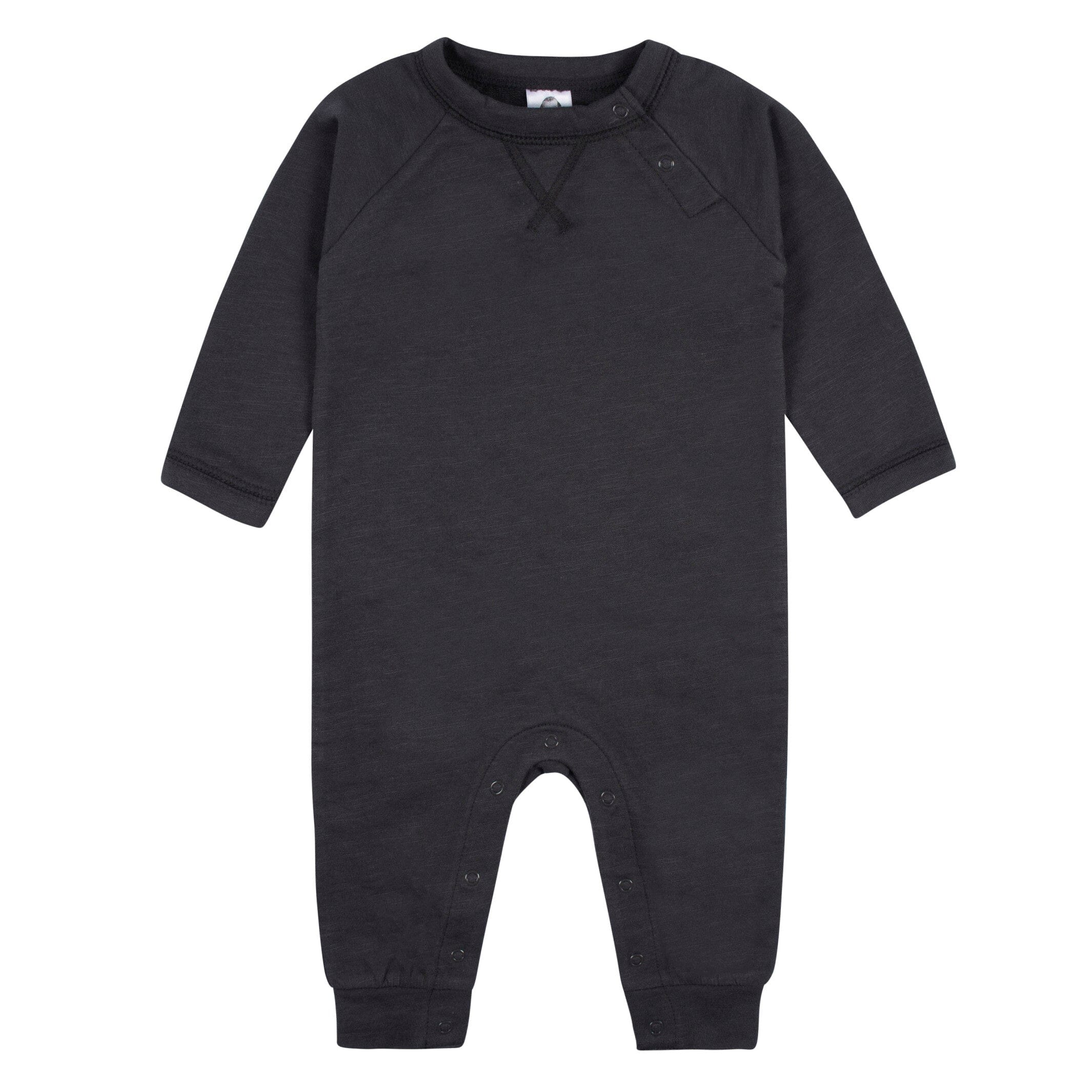 2-Pack Baby Boys Tan & Dark Gray Raglan Sleeve Romper - Image 6