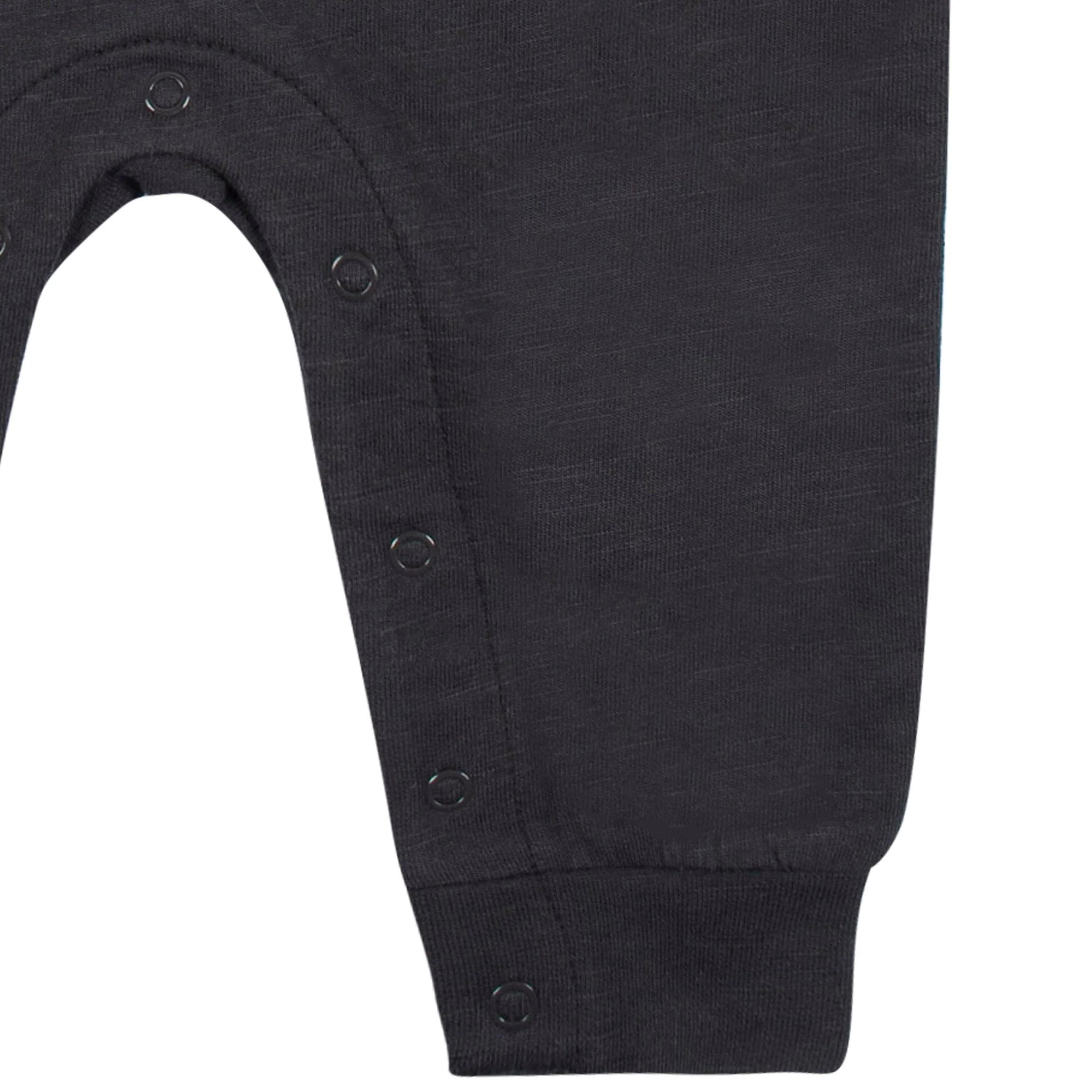 2-Pack Baby Boys Tan & Dark Gray Raglan Sleeve Romper - Image 8