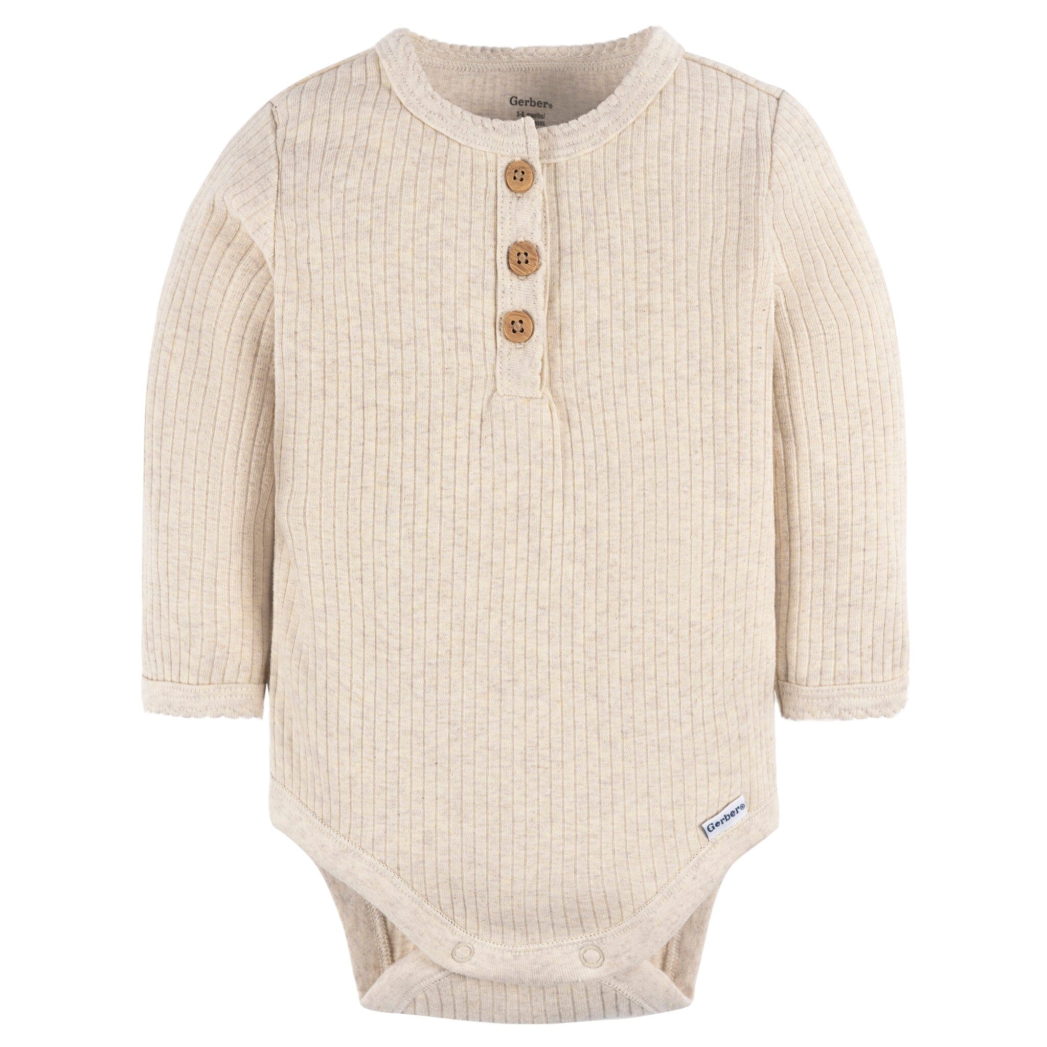 2-Pack Baby Girls Berries Henley Onesies® Bodysuits - Image 5