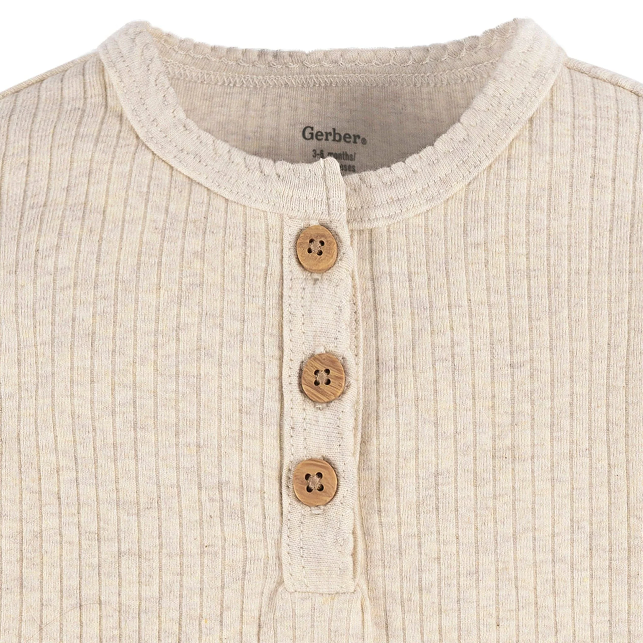 2-Pack Baby Girls Berries Henley Onesies® Bodysuits - Image 6