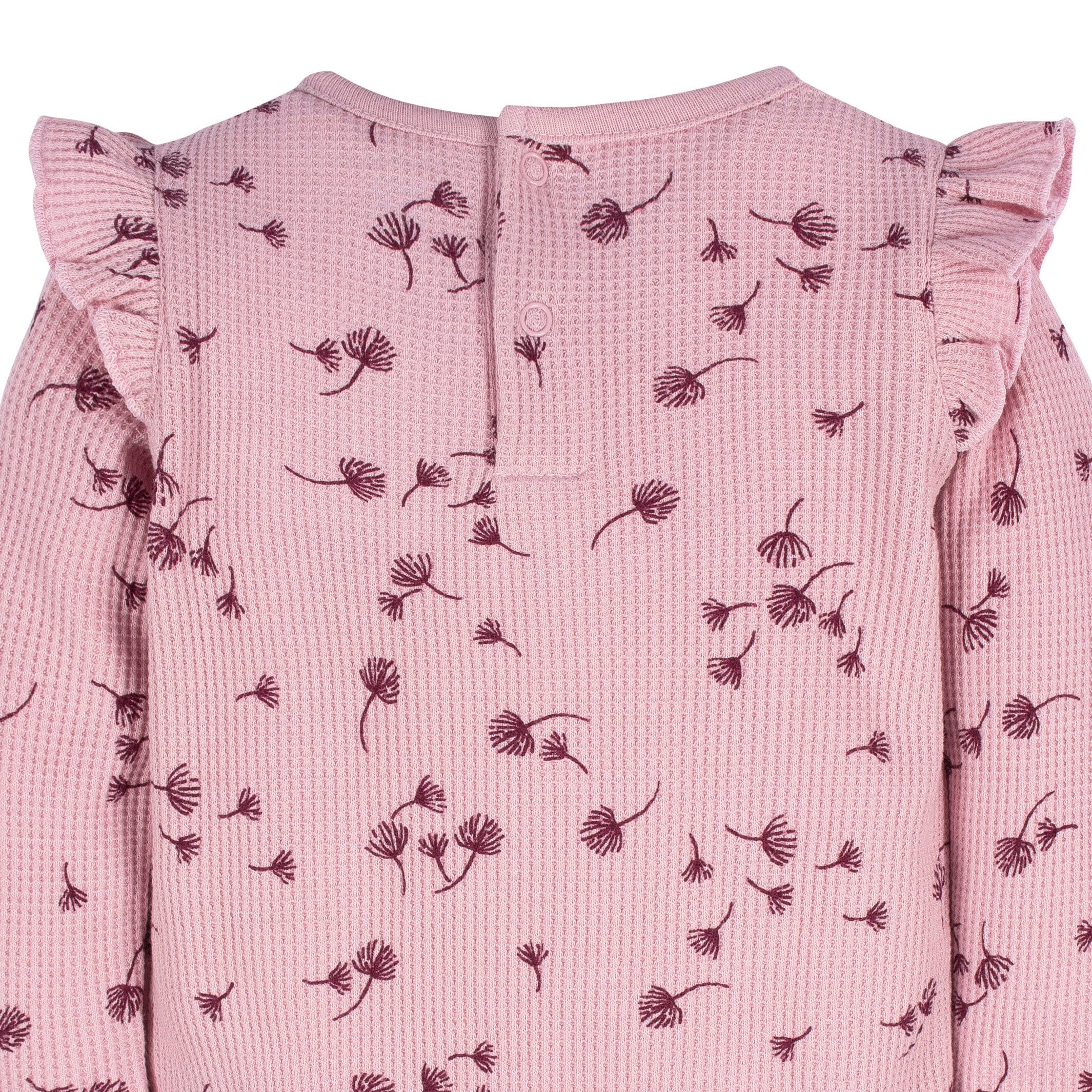 2-Pack Baby Girls Dandelions Long Sleeve Onesies® Bodysuits - Image 3