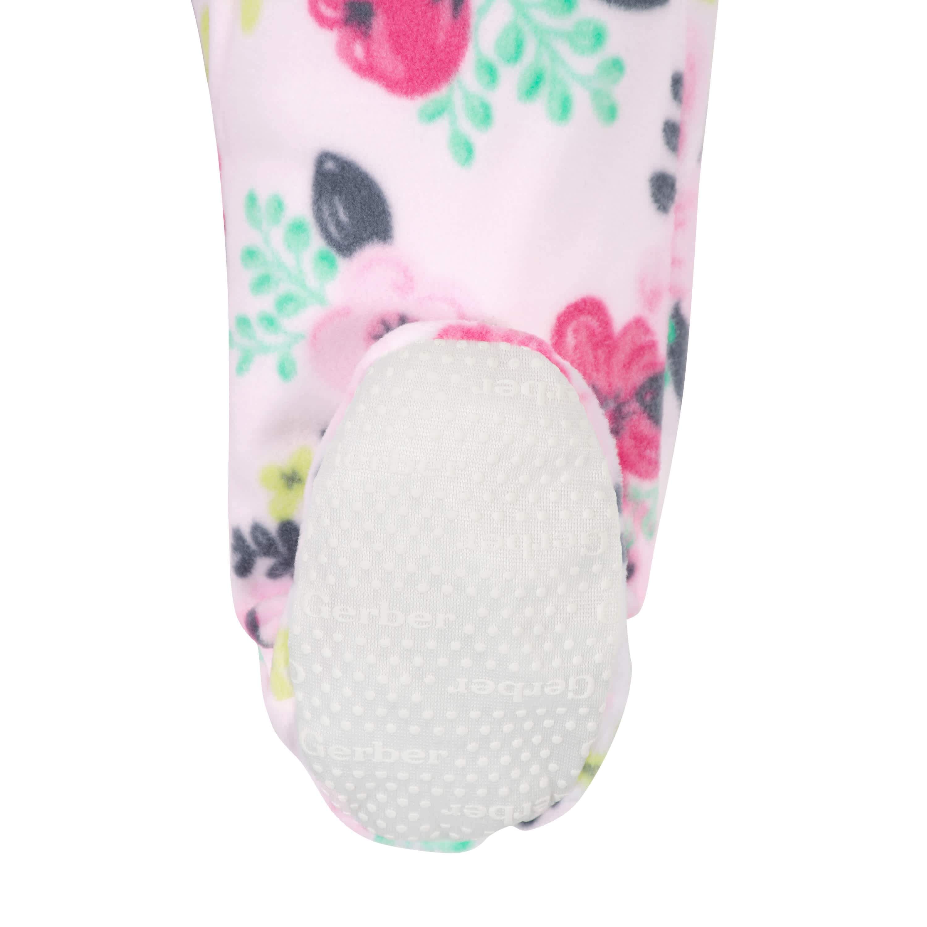2-Pack Baby Girls Flowers & Koalas Fleece Pajamas - Image 4