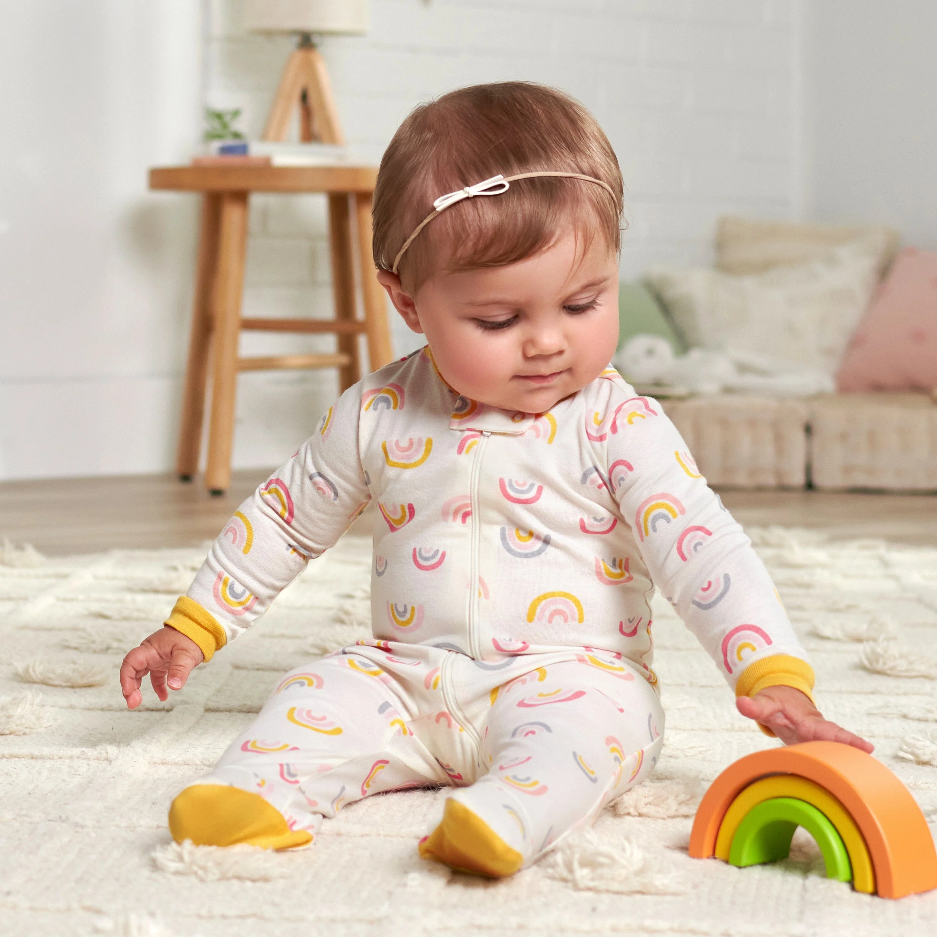 2-Pack Baby Girls Golden Floral Sleep 'N Plays - Image 2