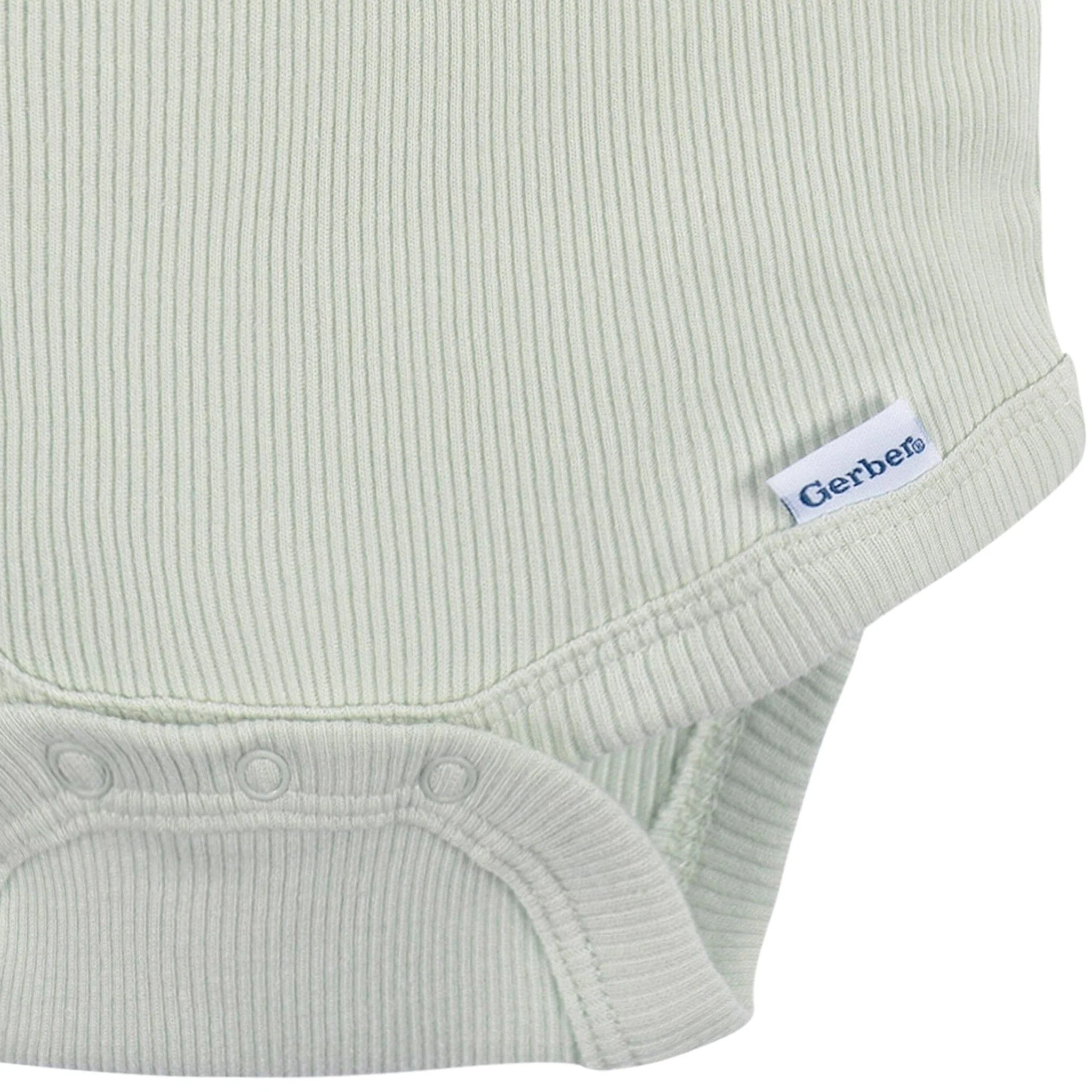 2-Piece Baby Girls Green Lily Bodysuit and Shorts Set - Image 6