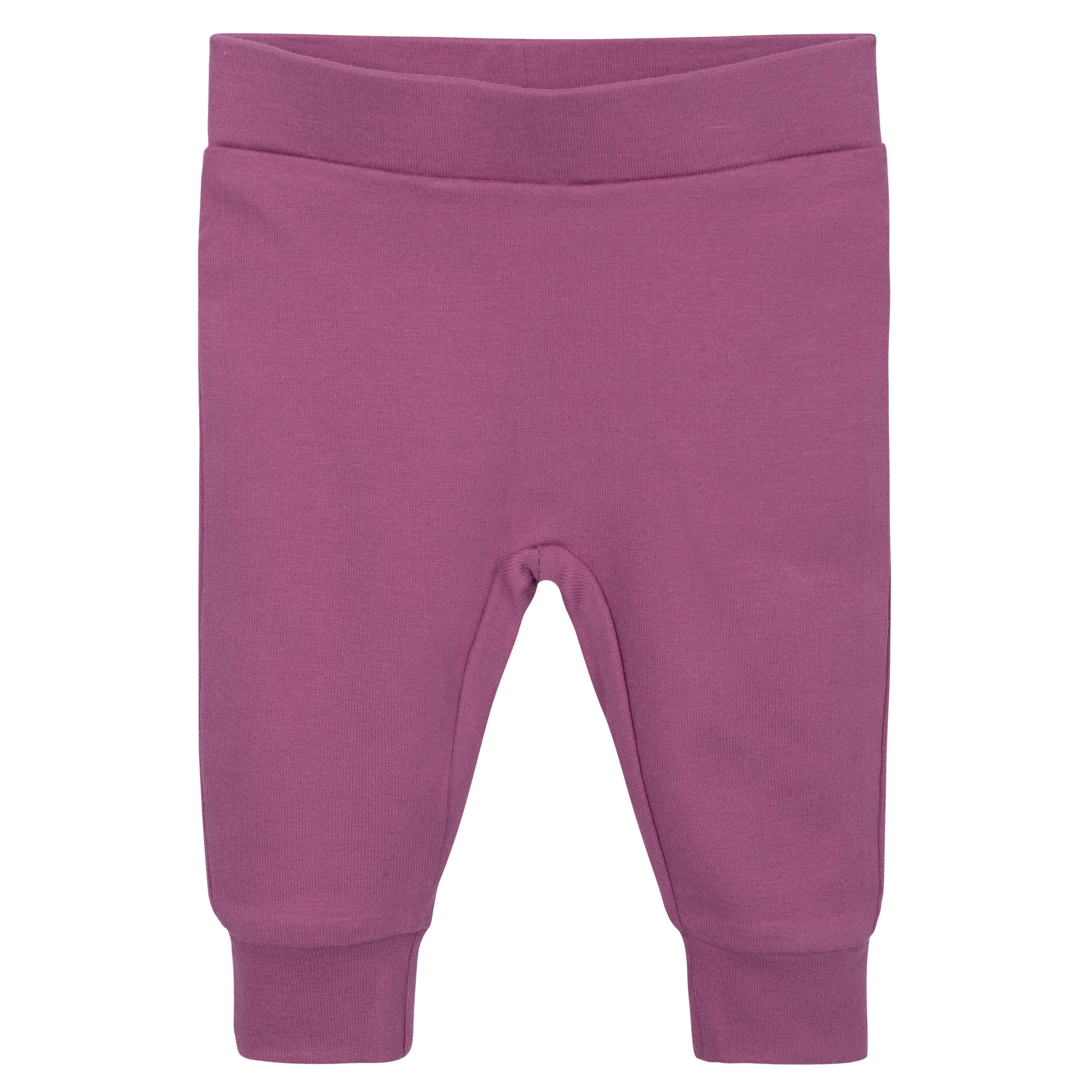 2-Pack Baby Girls Comfy Stretch Purple Pants - Image 3