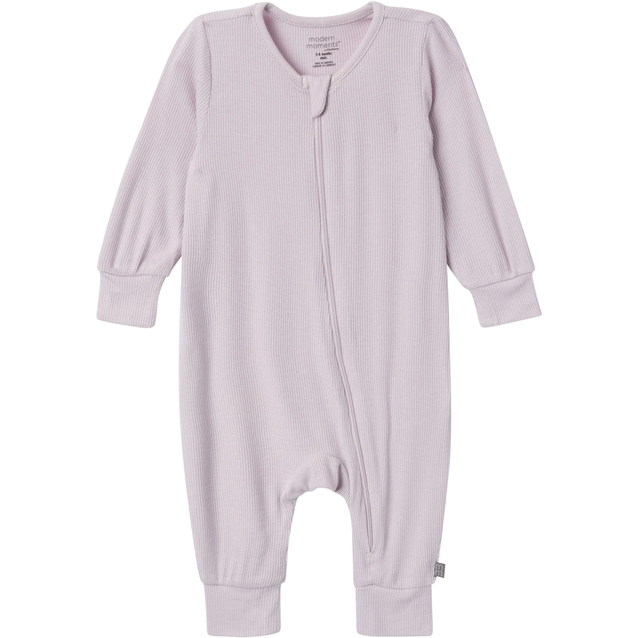 2-Pack Baby Girls Ivory Seashells Zip Front Viscose Rompers - Image 2