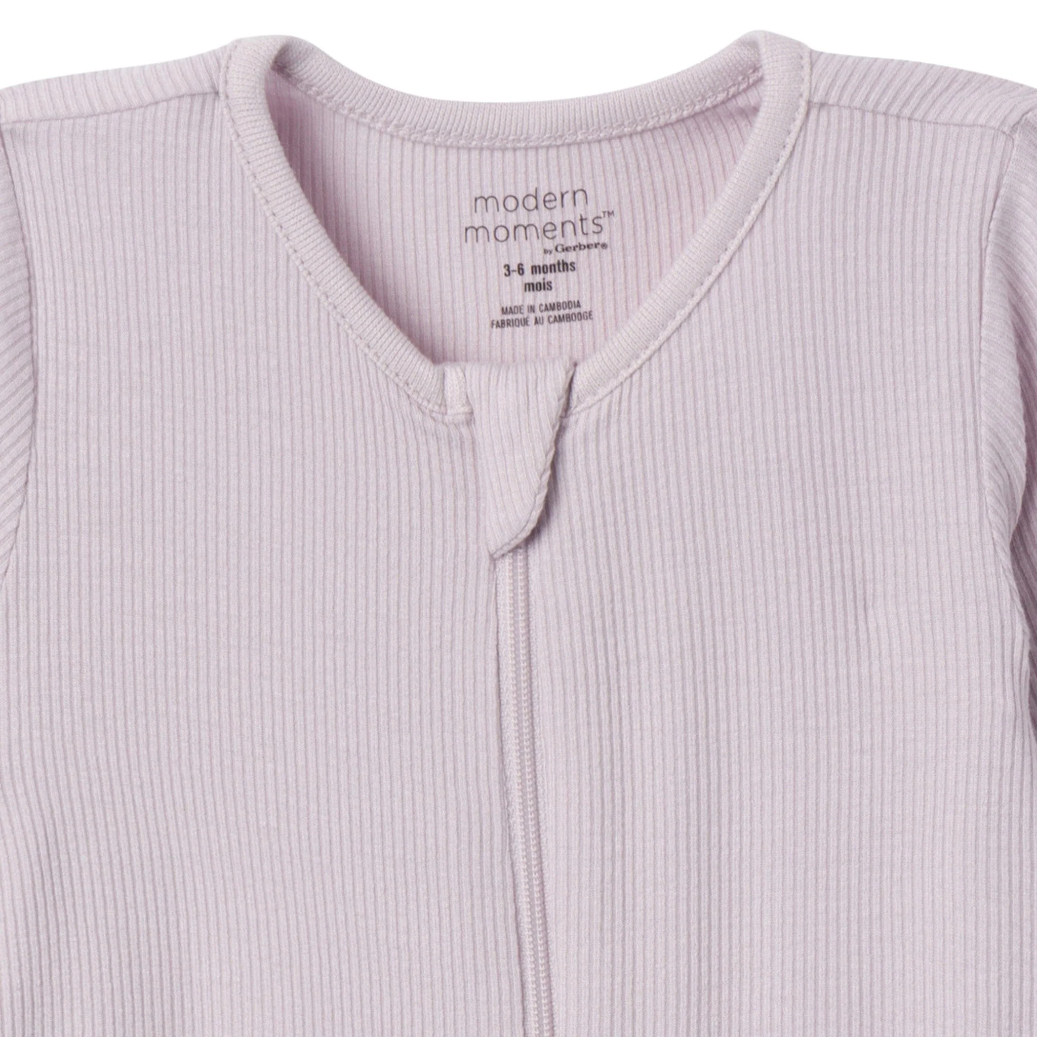 2-Pack Baby Girls Ivory Seashells Zip Front Viscose Rompers - Image 3