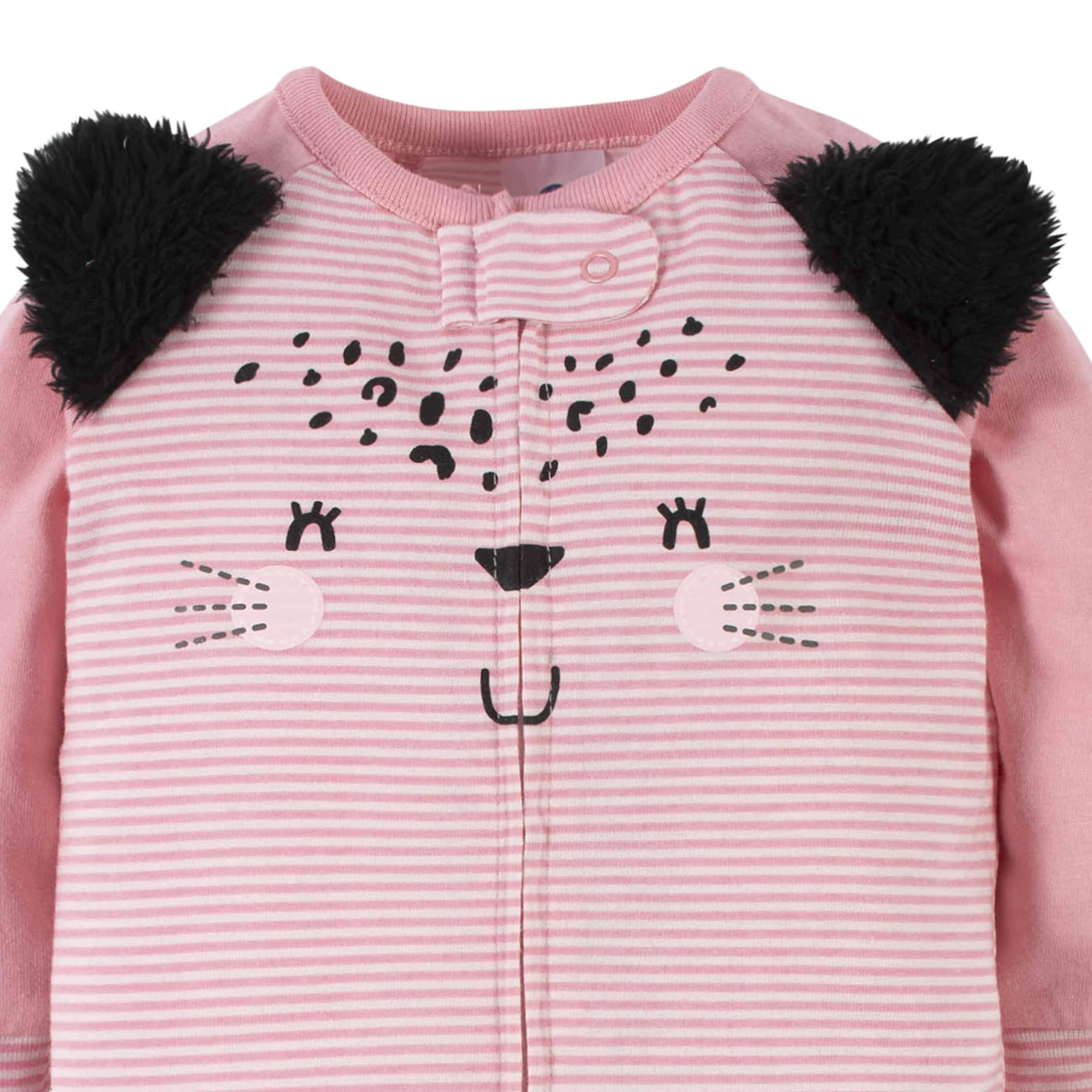 2-Pack Baby Girls Leopard Sleep 'N Plays - Image 4
