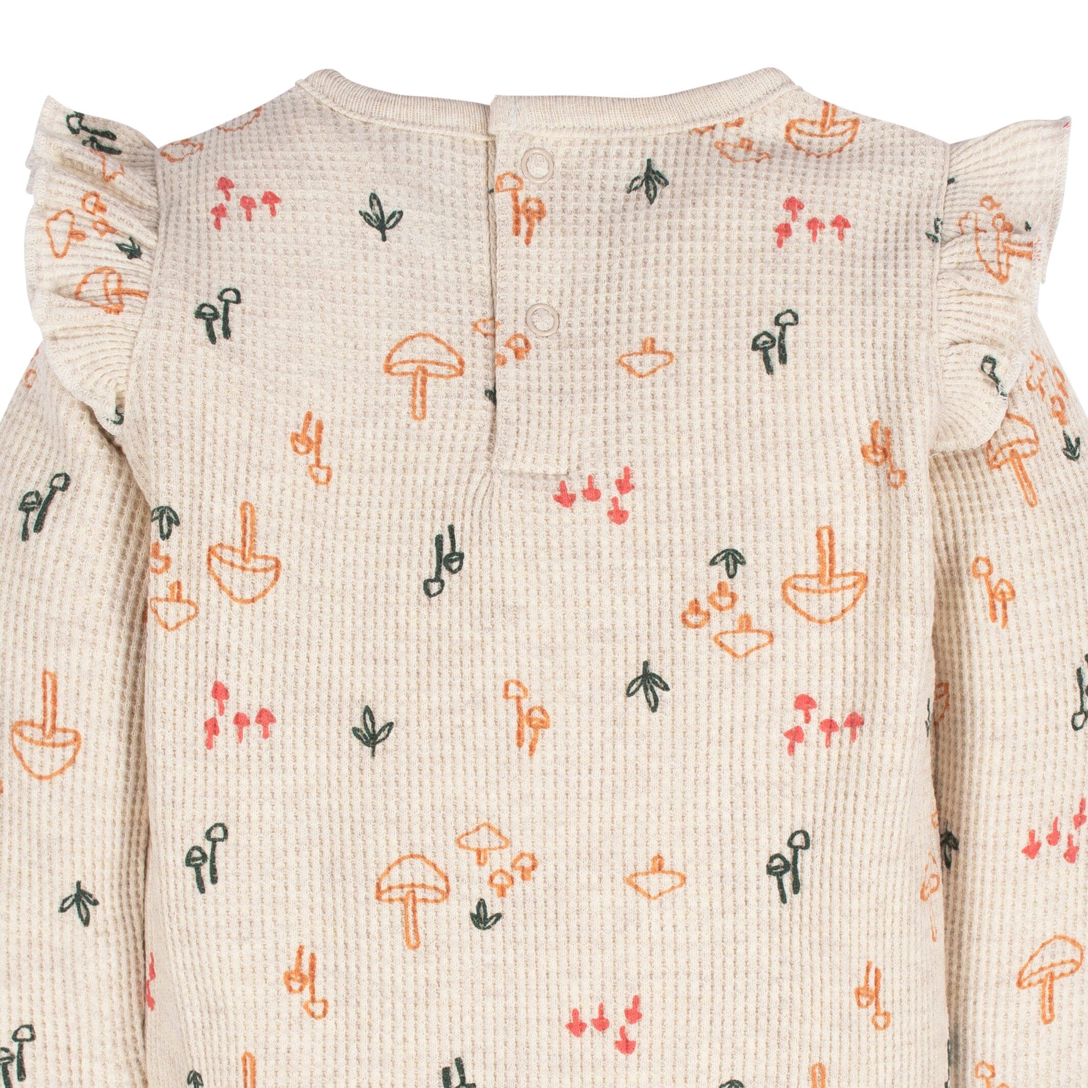2-Pack Baby Girls Mushrooms Long Sleeve Onesies® Bodysuits - Image 4