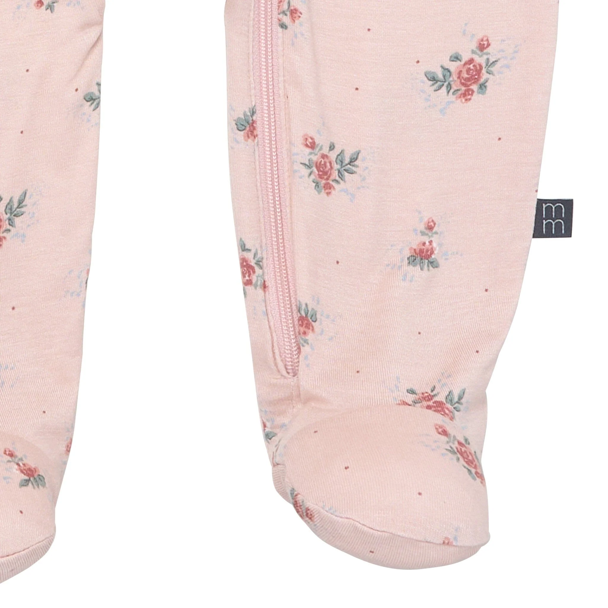 2-Pack Baby Girls Pink Roses Sleep 'N Plays With Mitten Cuffs - Image 5