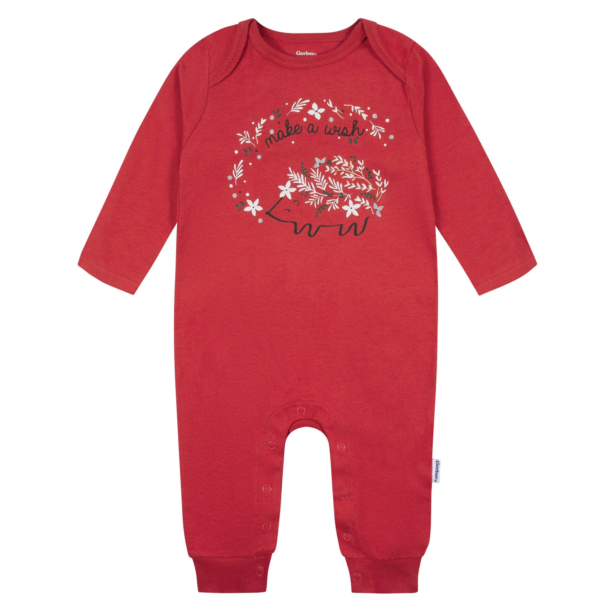 2-Pack Baby Girls Wish & Leaves Rompers - Image 3