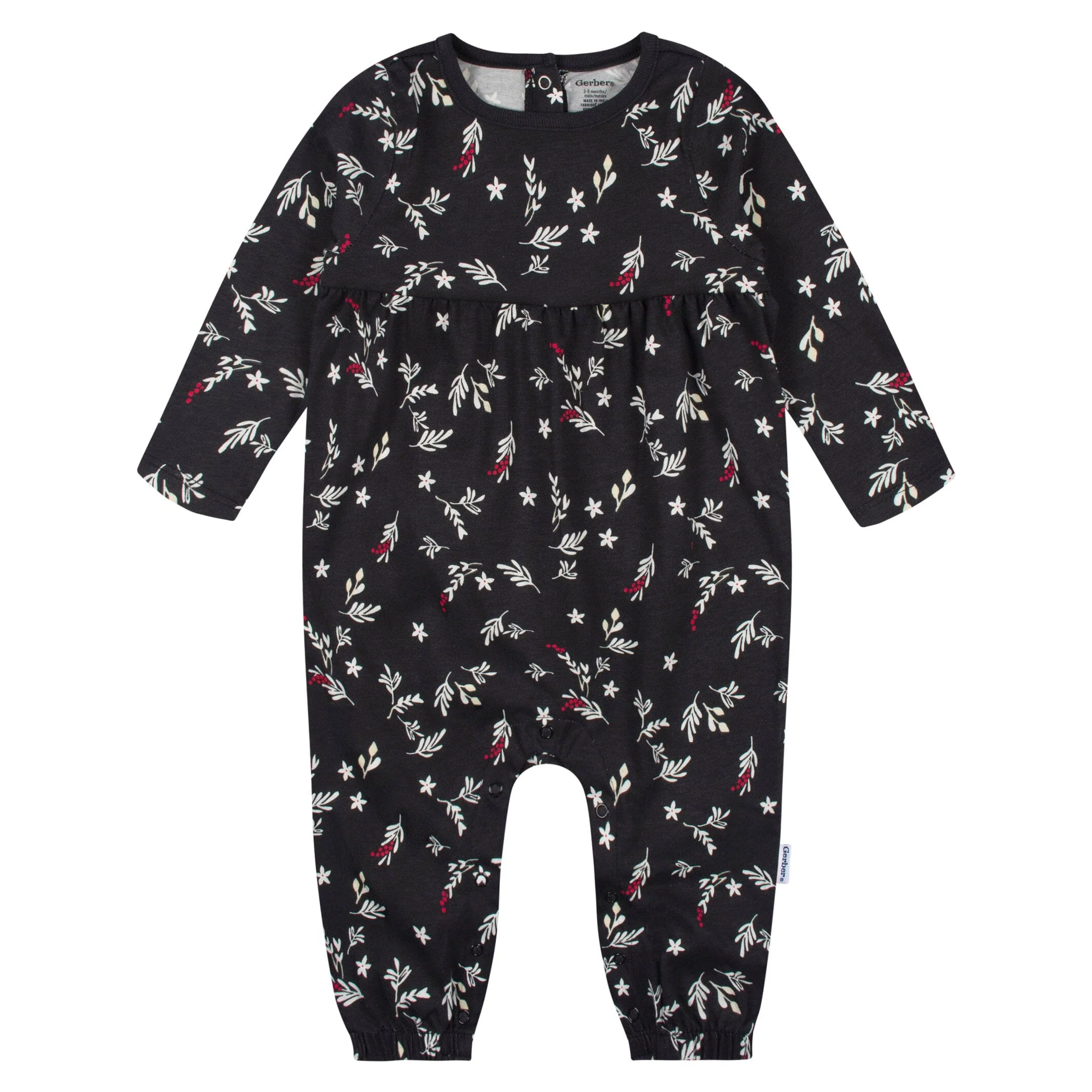 2-Pack Baby Girls Wish & Leaves Rompers - Image 5