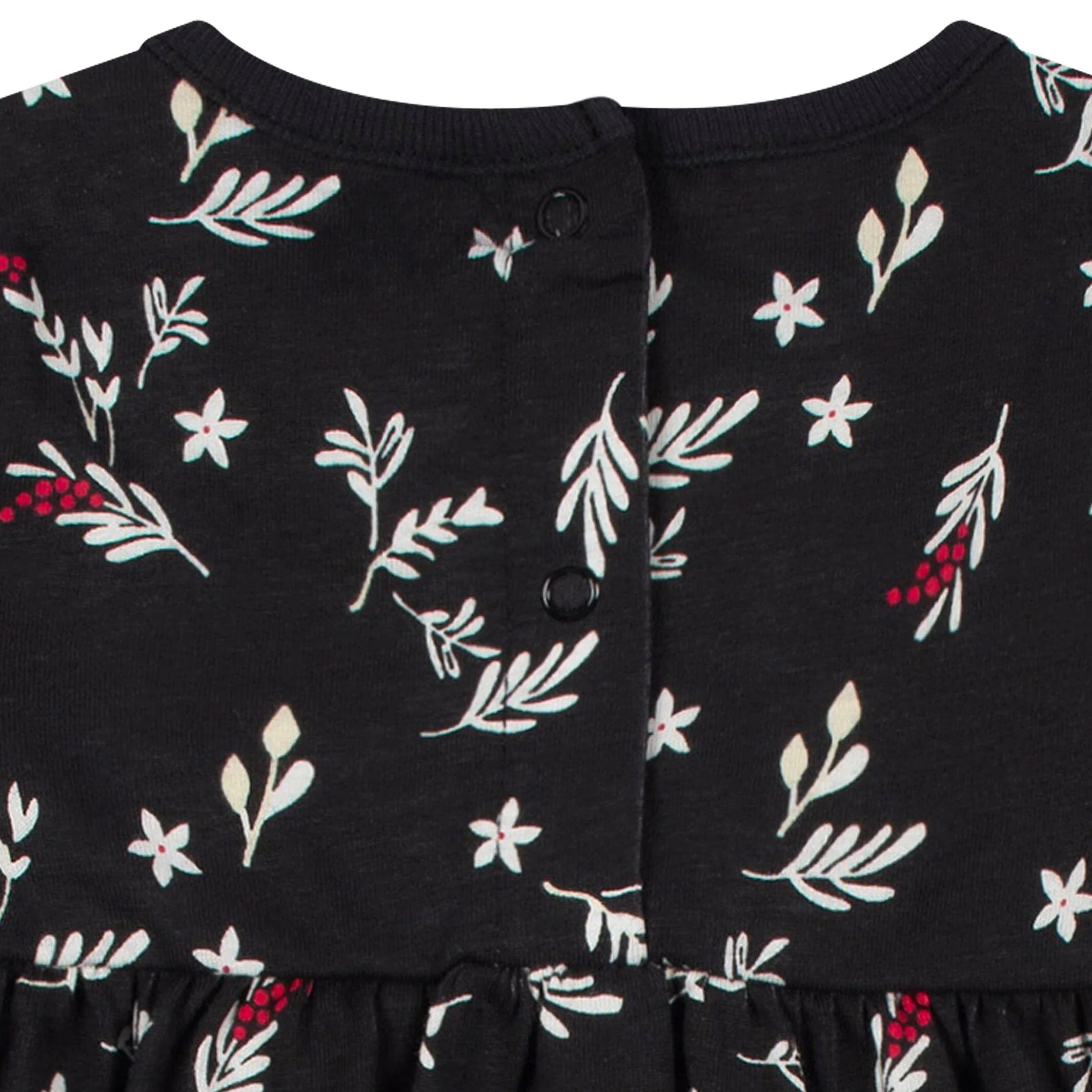2-Pack Baby Girls Wish & Leaves Rompers - Image 6