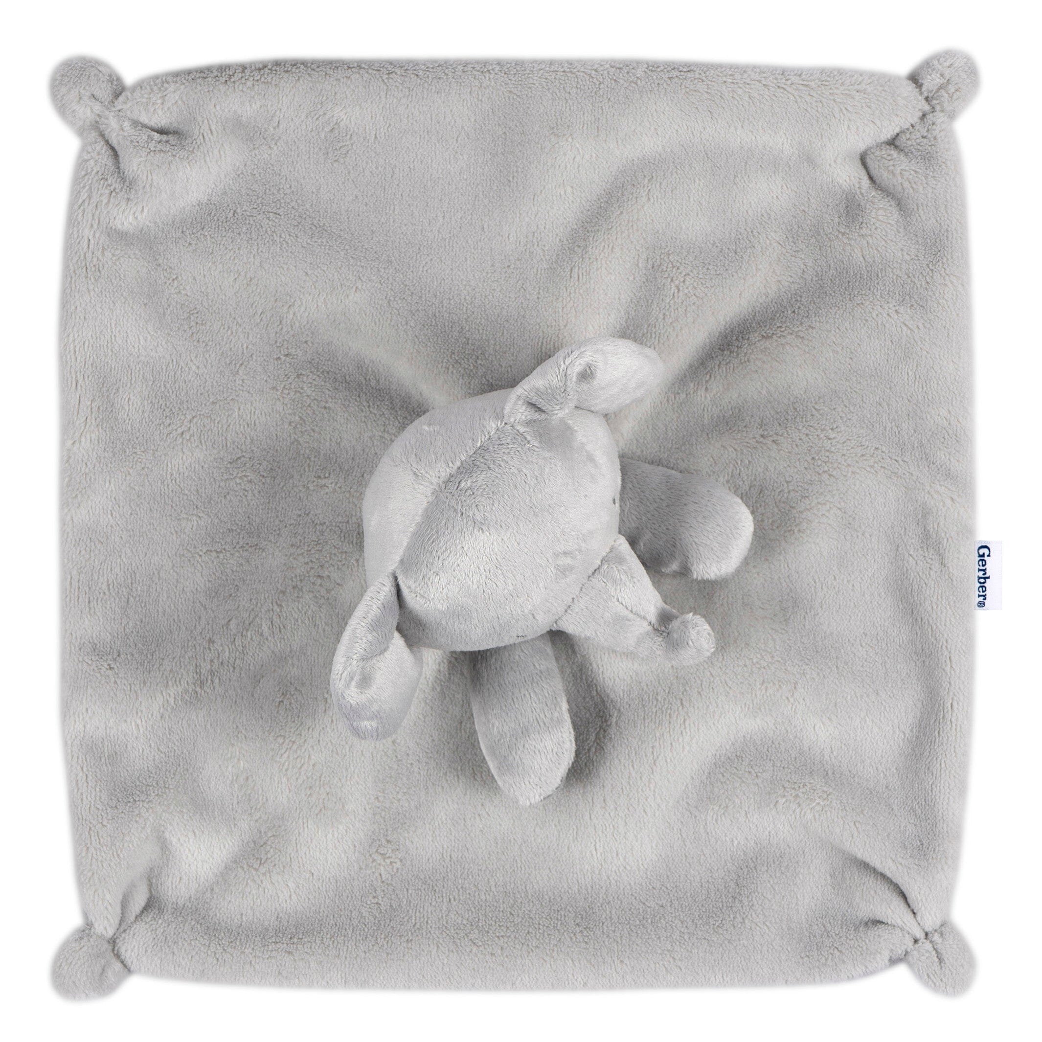 Embroidered 2-Piece Elephant Hooded Wearable Blanket & Security Blanket Set - Image 9