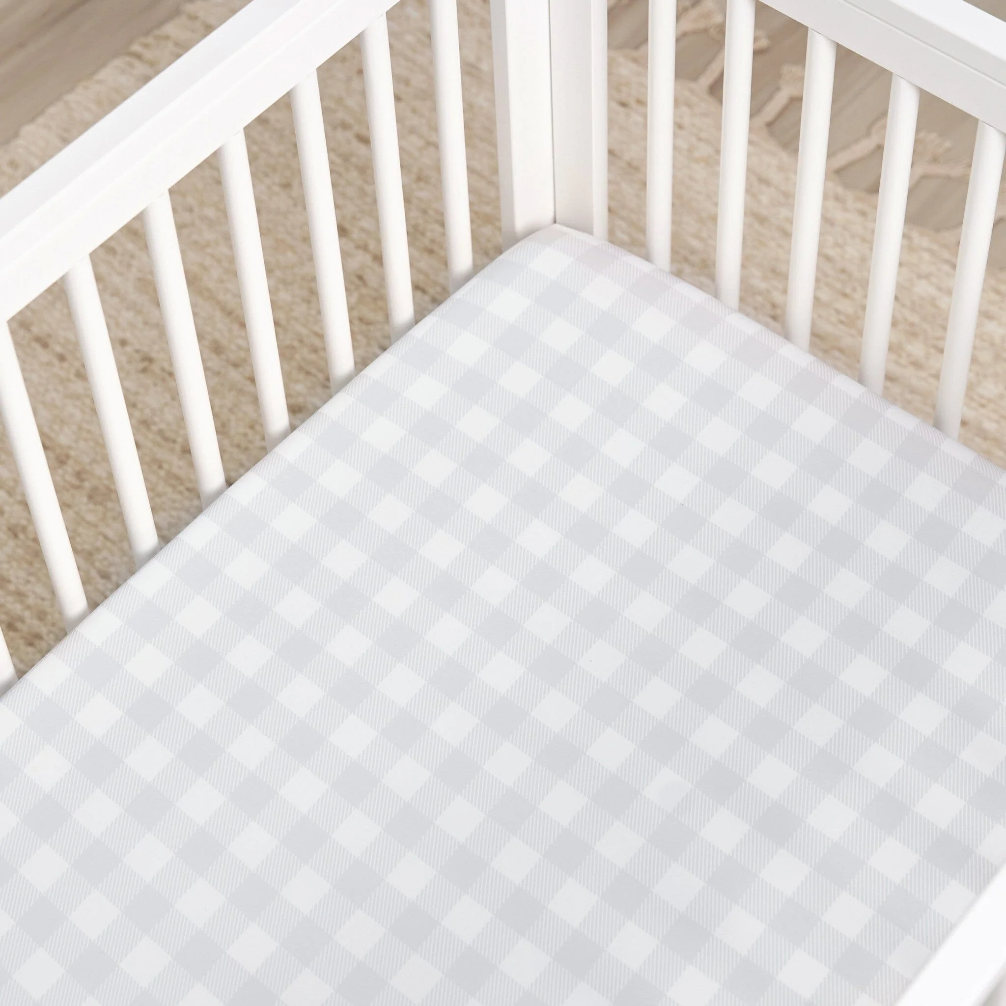 2-Pack Neutral Celestial Stretchy Crib Sheets - Image 4