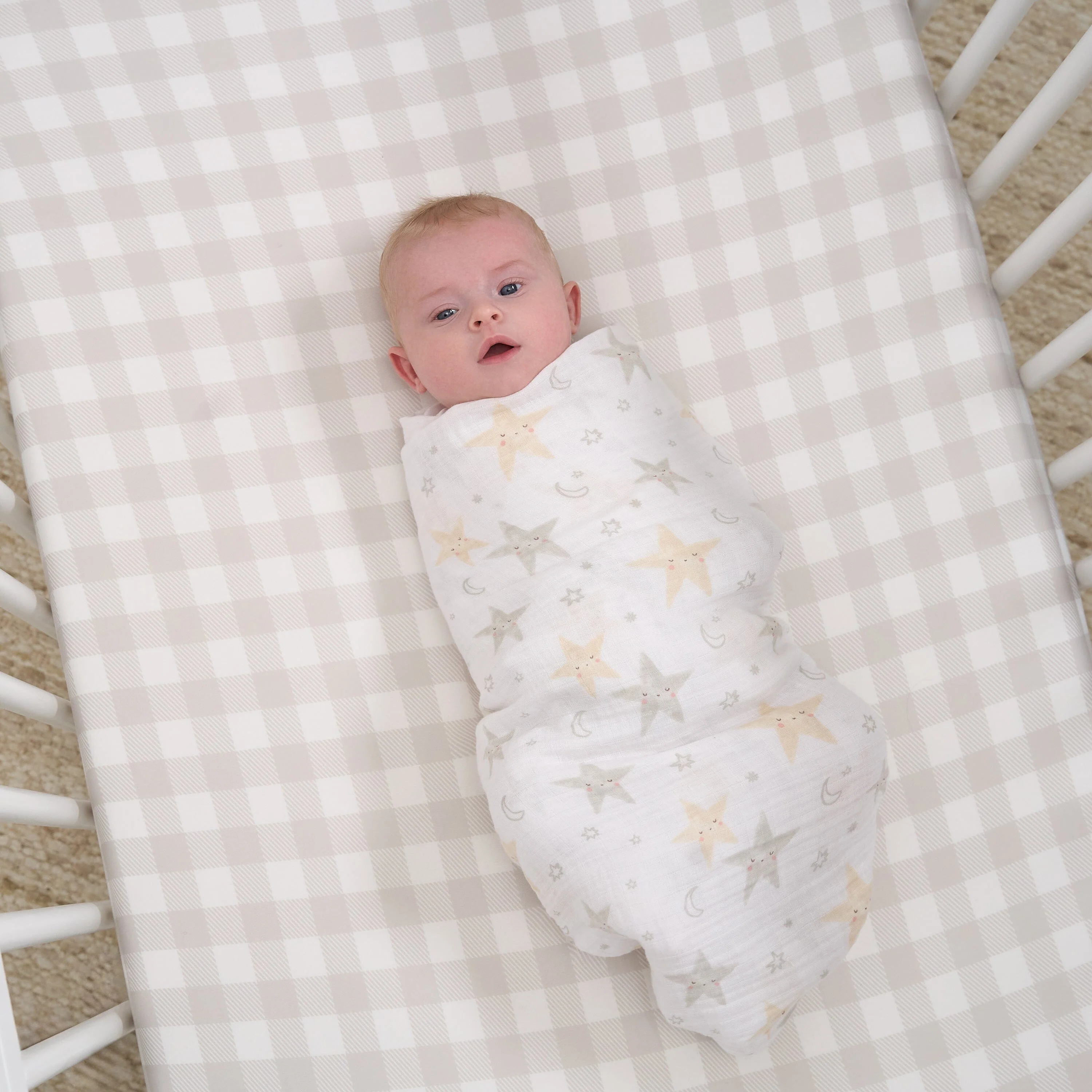 2-Pack Baby Neutral Celestial Muslin Blankets - Image 2