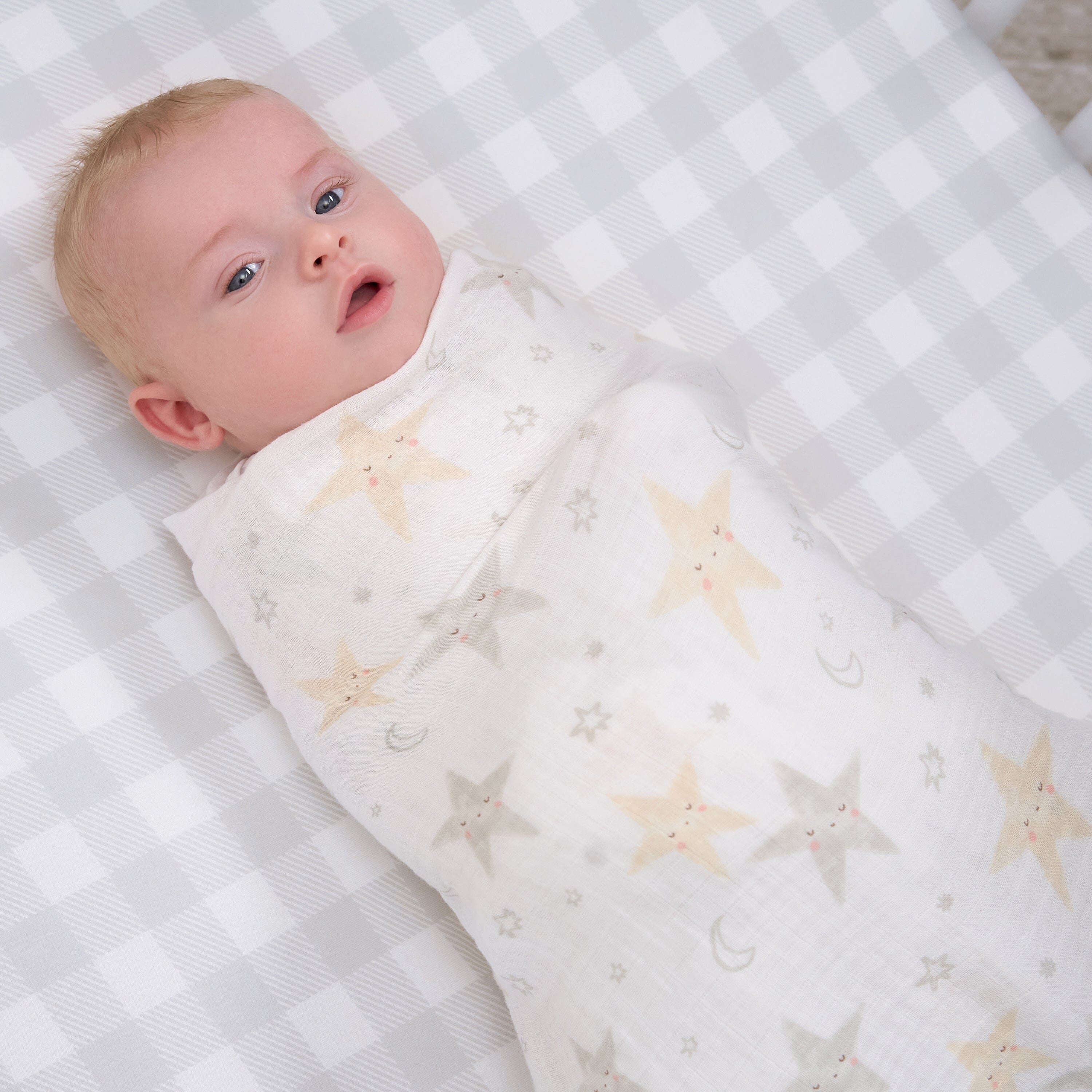 2-Pack Baby Neutral Celestial Muslin Blankets - Image 3