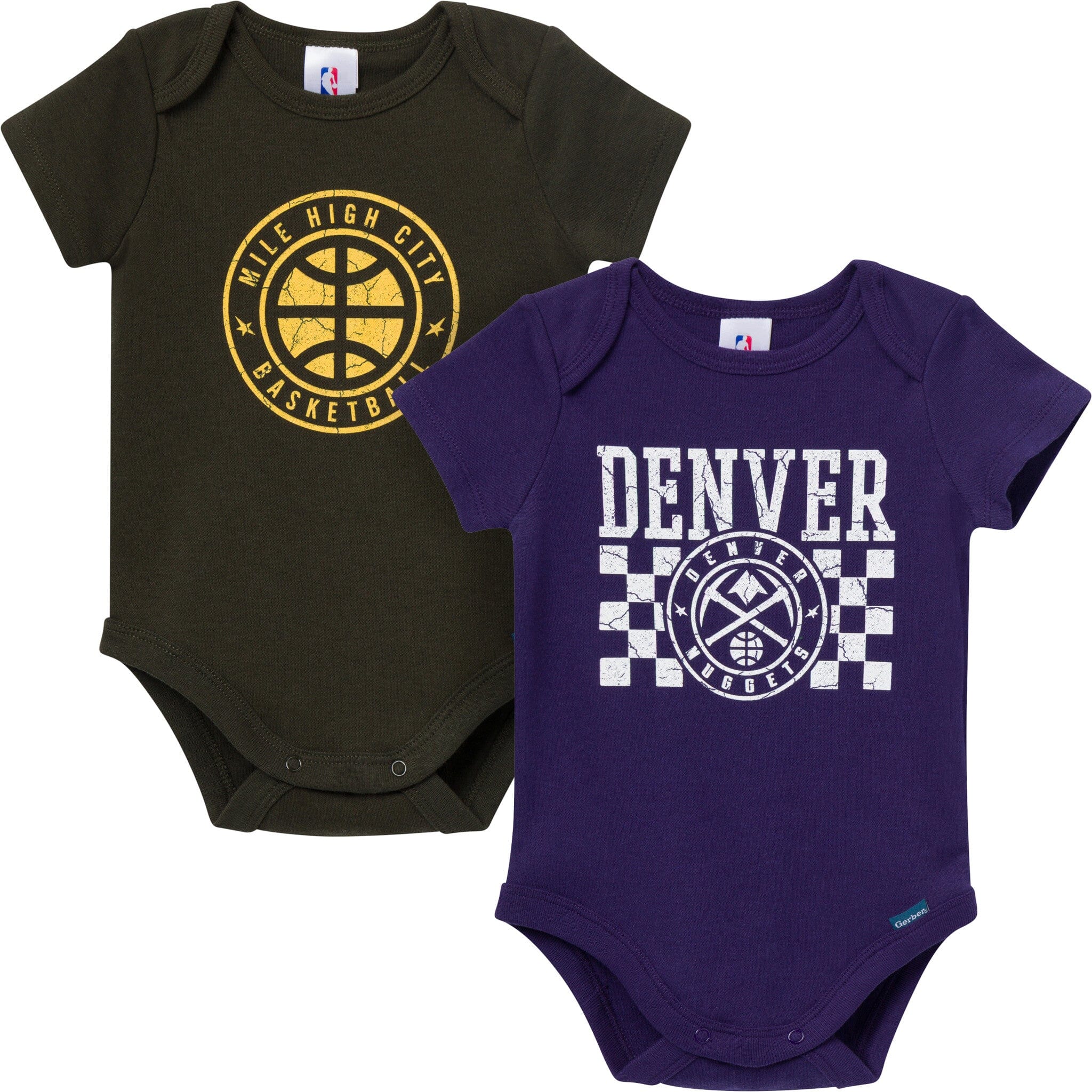 2-Pack Baby Neutral Denver Nuggets Bodysuits