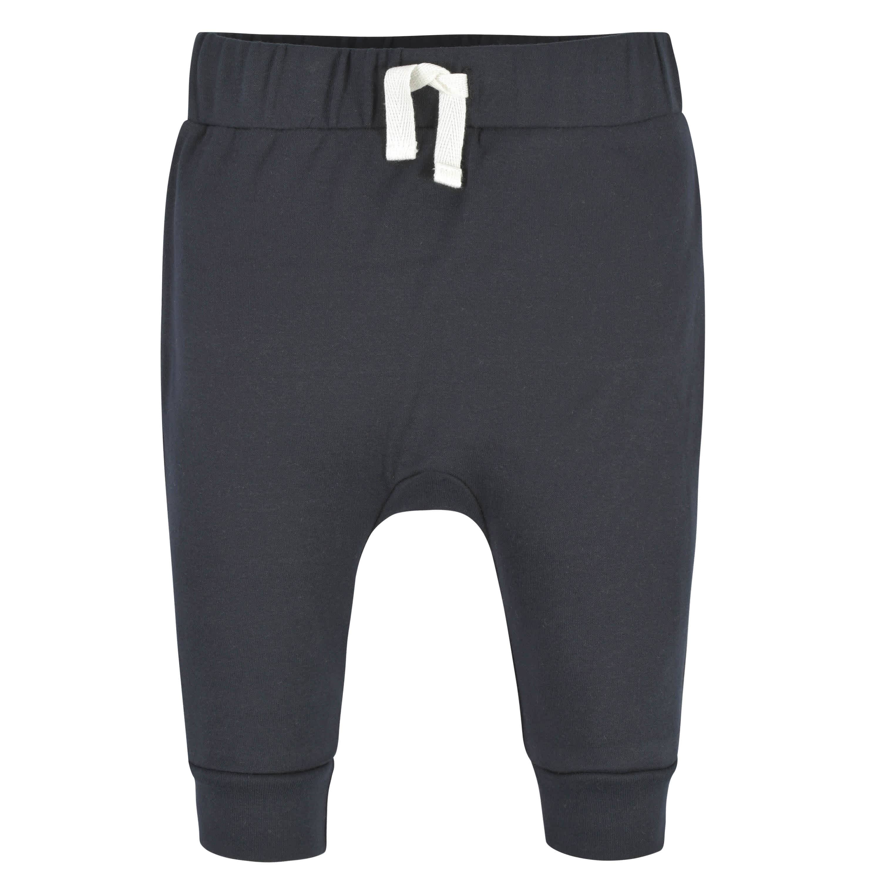2-Pack Baby Neutral Comfy Stretch Gray & Black Pants - Image 4