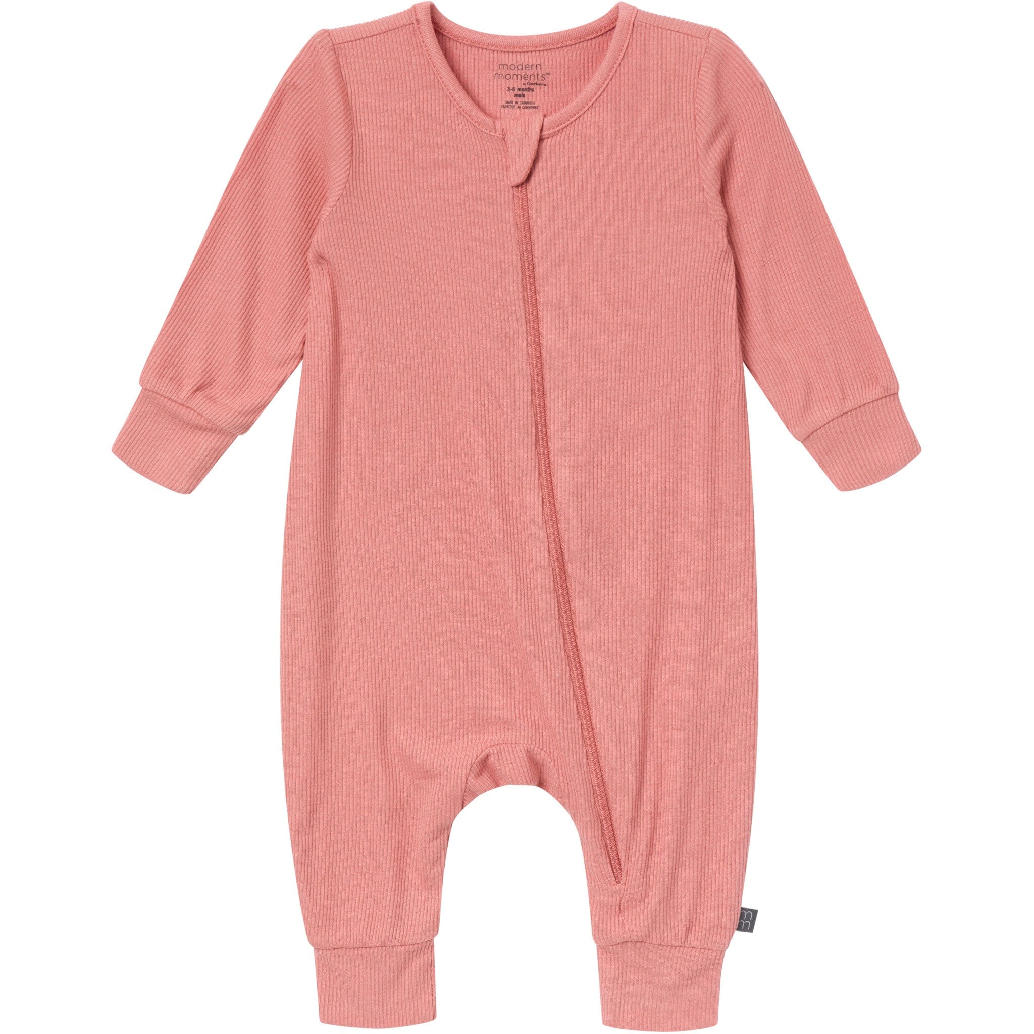 2-Pack Baby Neutral Pasta Dinner Zip Front Viscose Rompers - Image 6