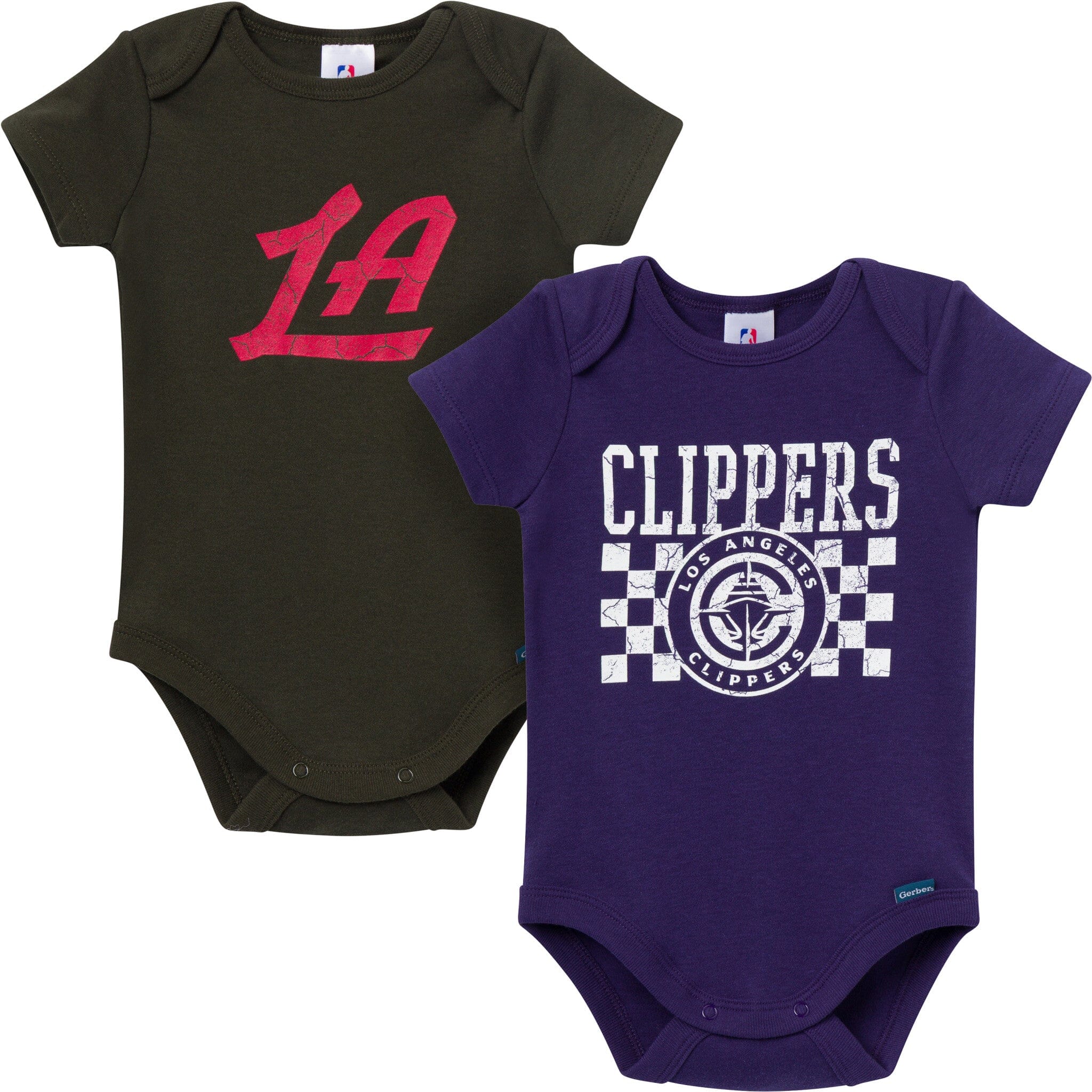 2-Pack Baby Neutral Los Angeles Clippers Bodysuits