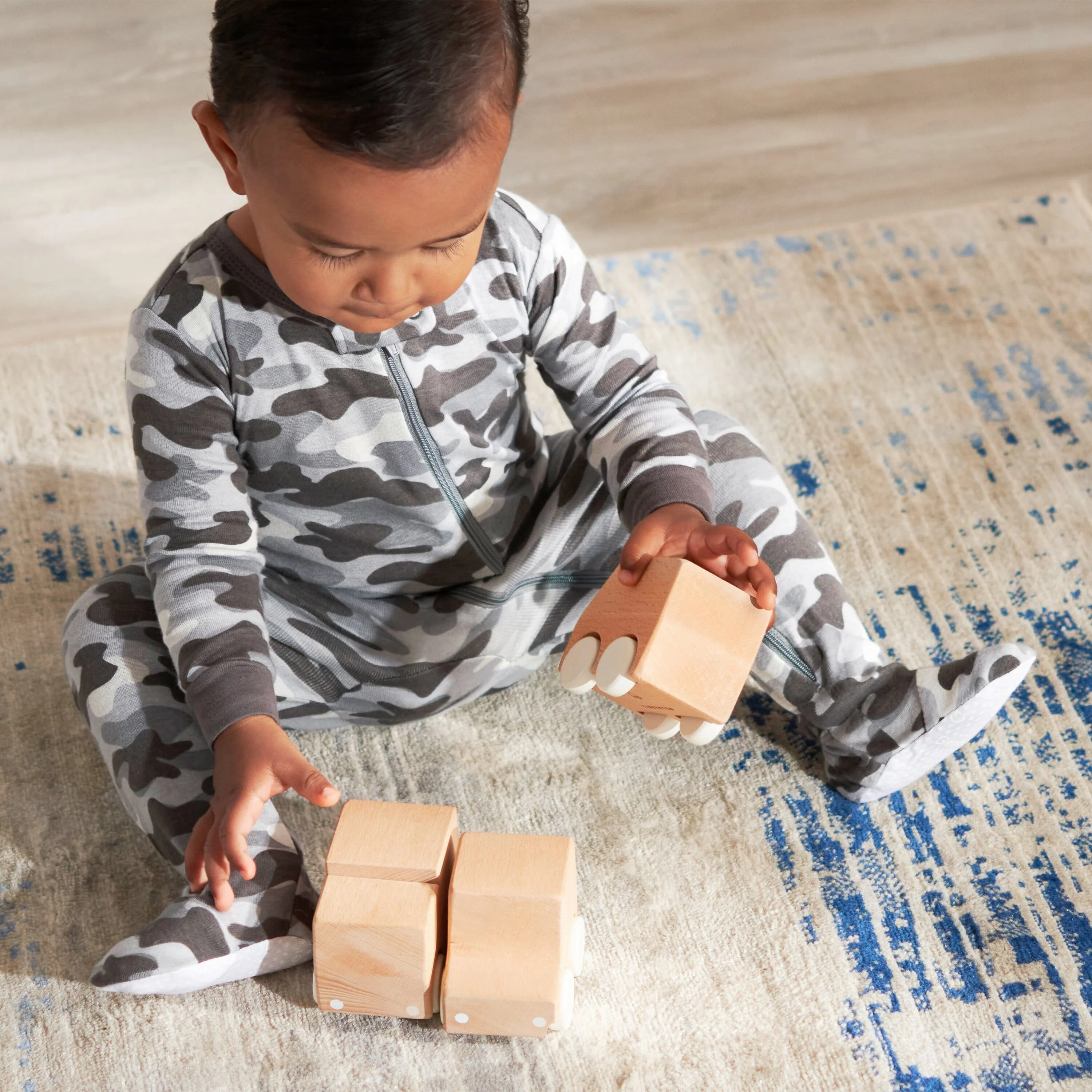 2-Pack Baby & Toddler Boys Camo Snug Fit Footed Cotton Pajamas - Image 5