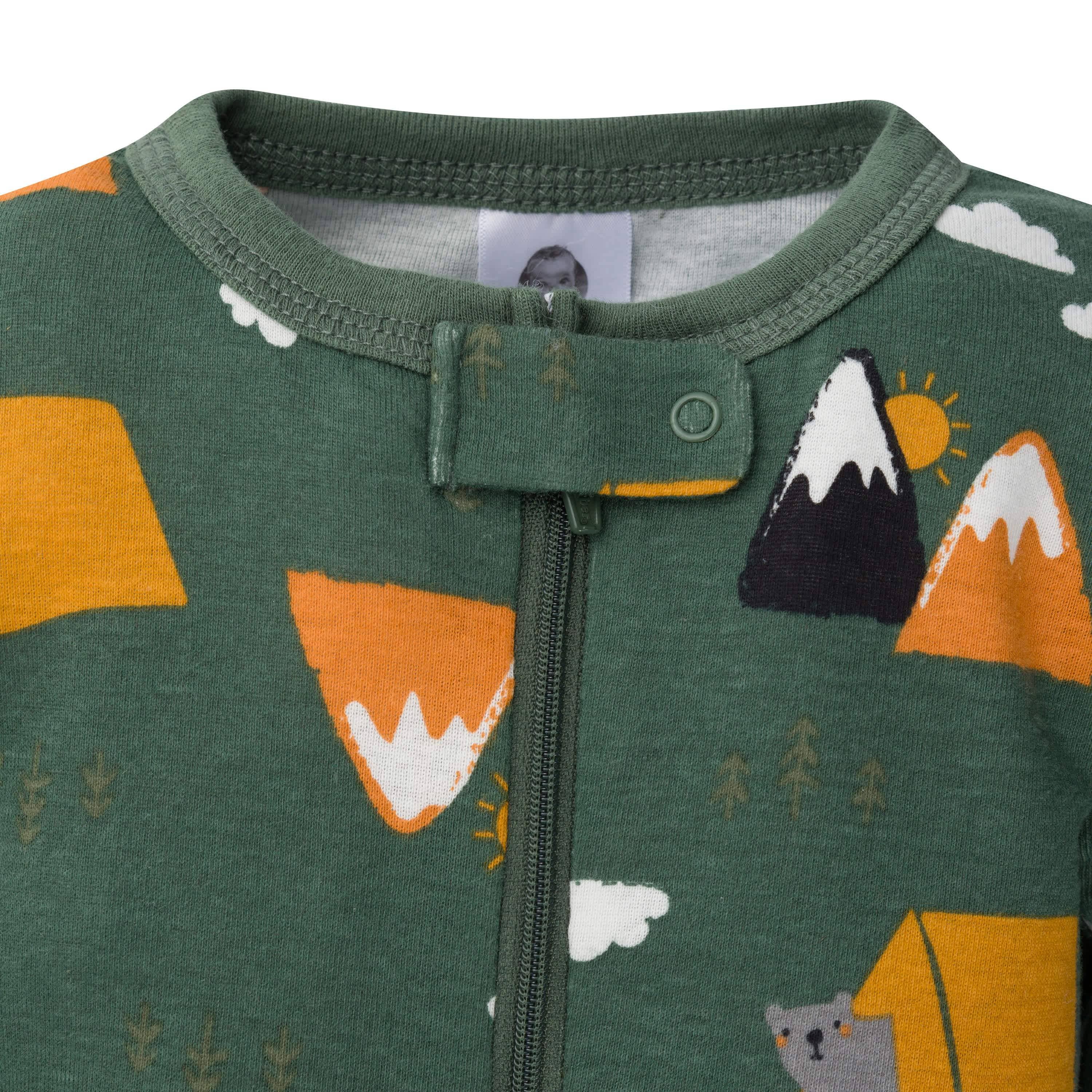 2-Pack Baby & Toddler Boys Camping Snug Fit Footed Cotton Pajamas - Image 2
