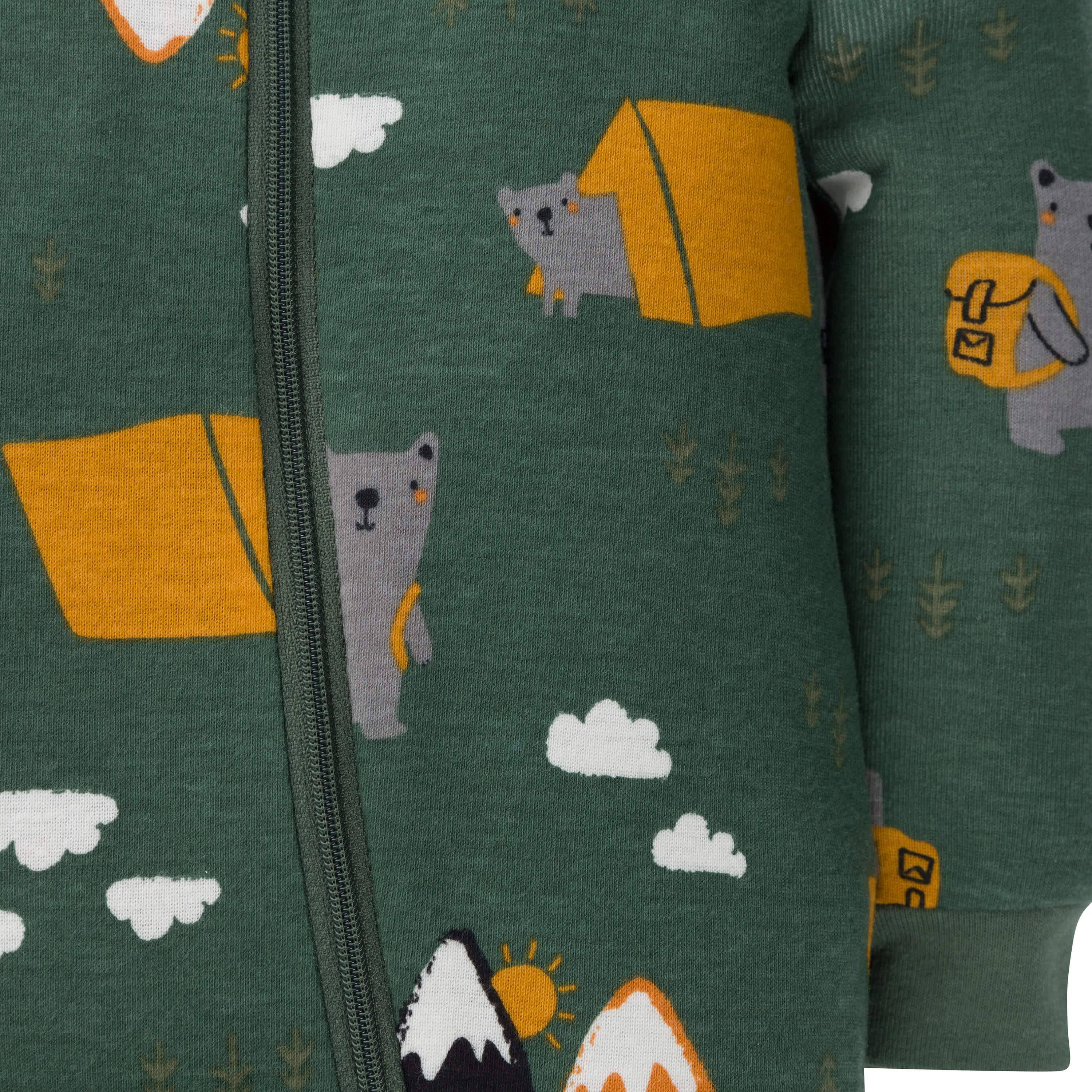 2-Pack Baby & Toddler Boys Camping Snug Fit Footed Cotton Pajamas - Image 3